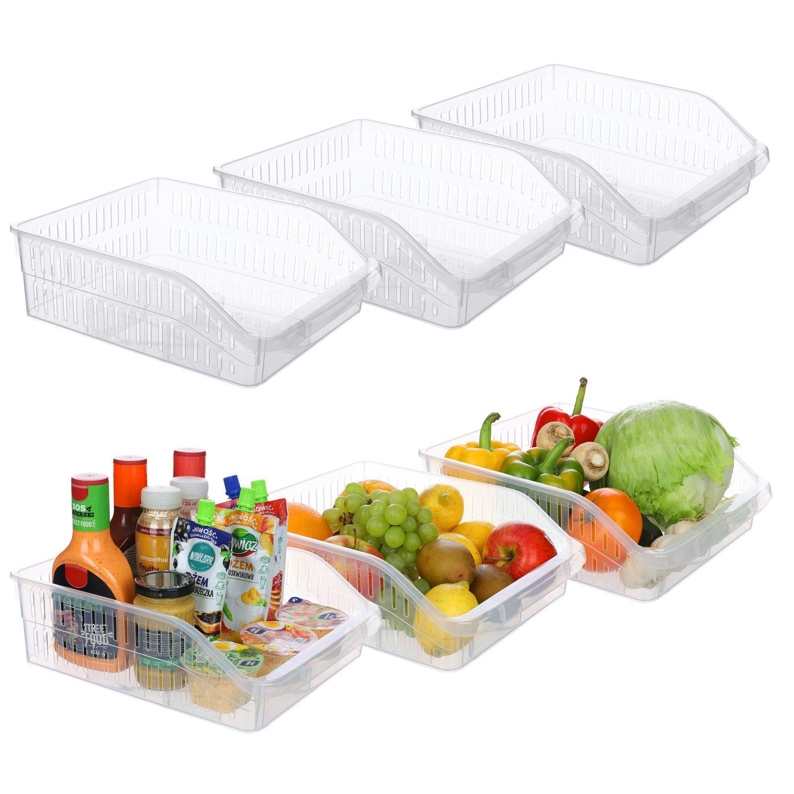 astor24 Aufbewahrungsbox 3er Set Kühlschrank Organizer günstig online kaufen