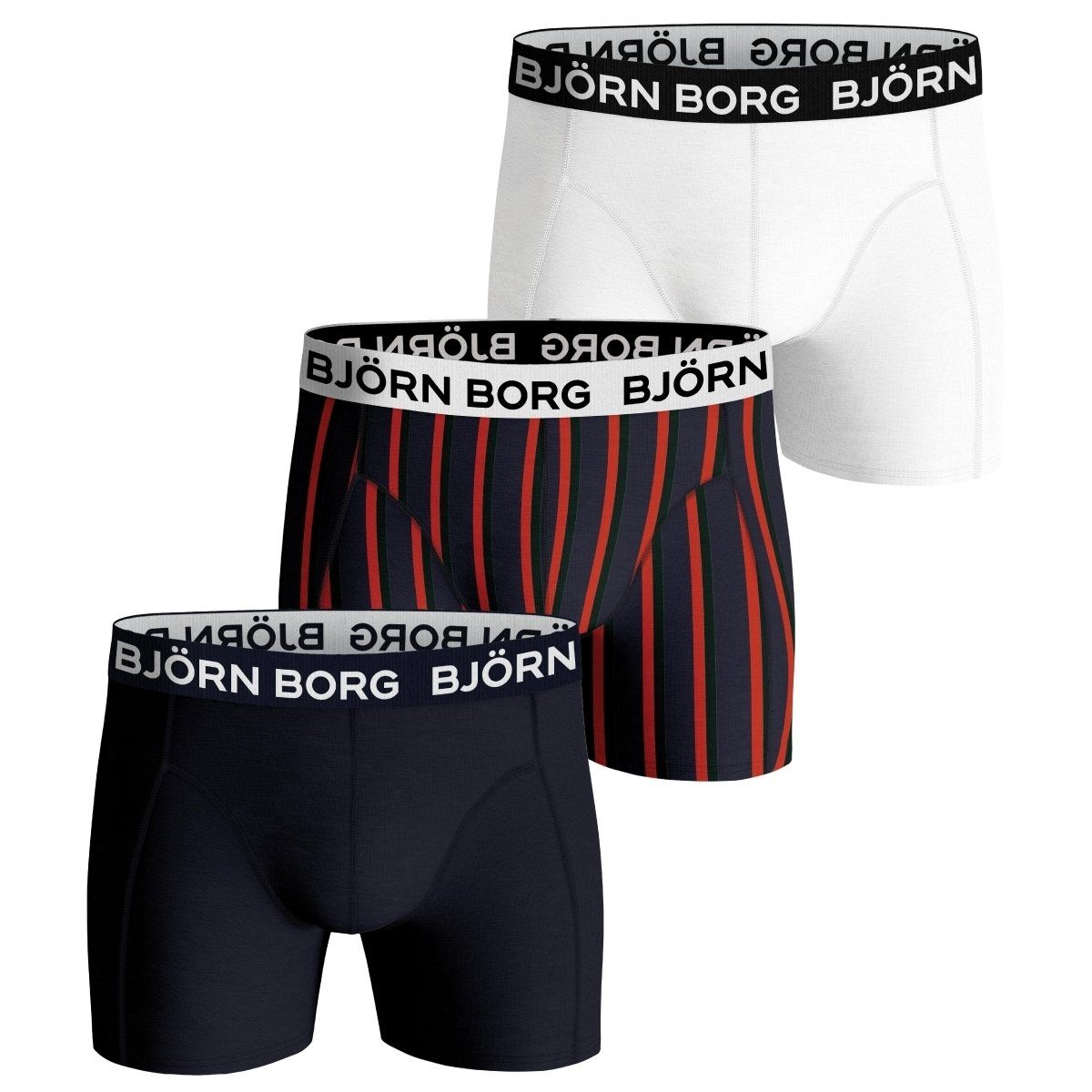 Core Boxershorts Borg 3er Herren Pack Boxer (3-St) Björn
