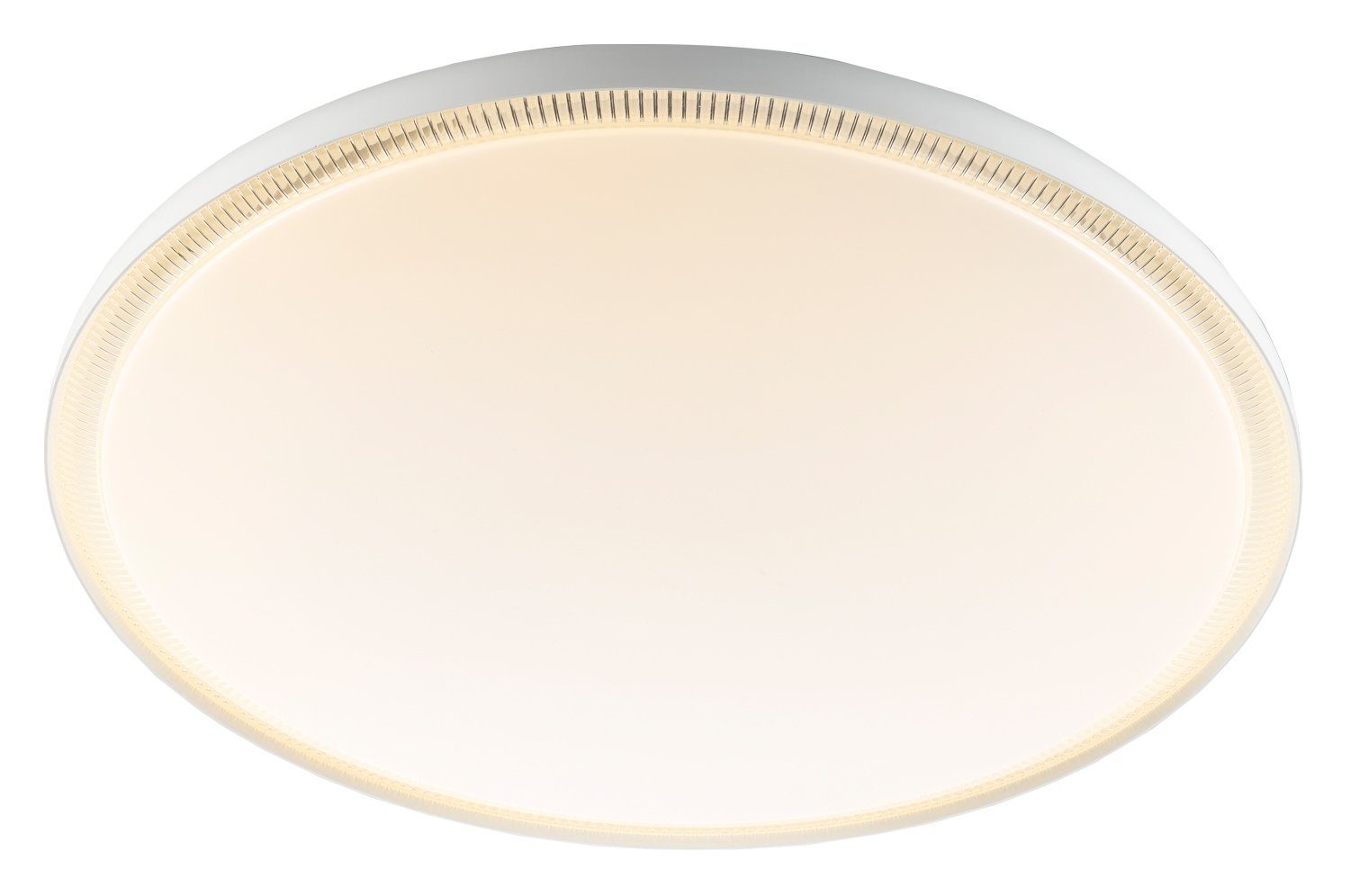 casa NOVA LED Deckenleuchte BOTT, 1-flammig, Ø 42 cm, Weiß, Metall, Acryl, Anpassung der Farbtemperatur, LED fest integriert, Neutralweiß, Tageslichtweiß, Warmweiß, LED Deckenlampe