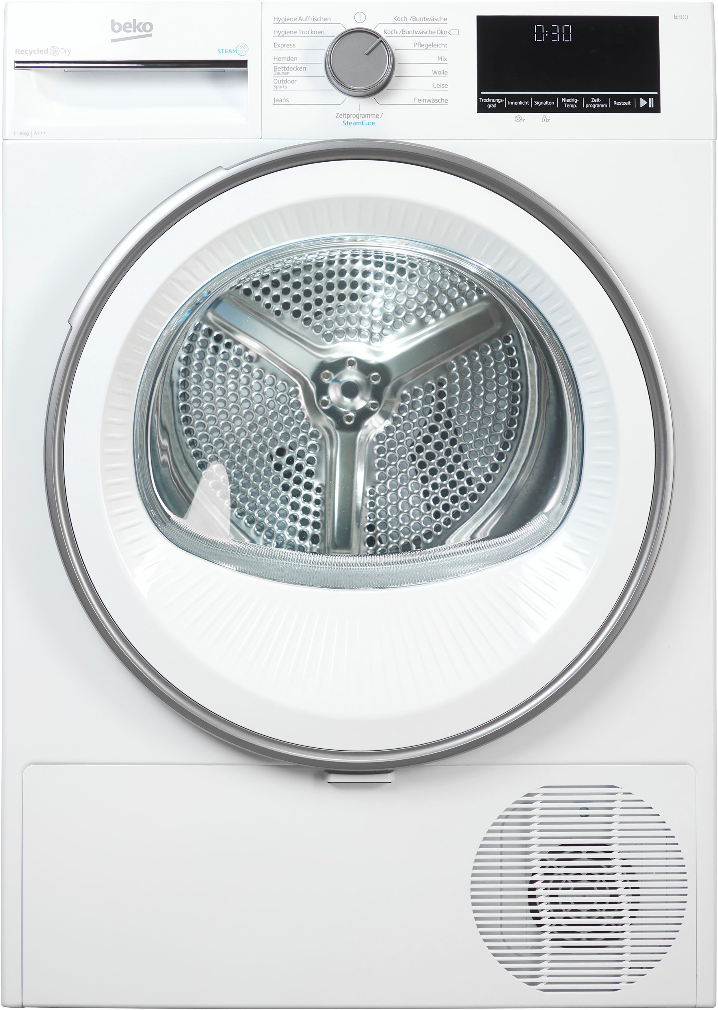BEKO Wärmepumpentrockner B3T32491, Knitterschutz, Hygienic Refresh, ProSmart Inverter Motor