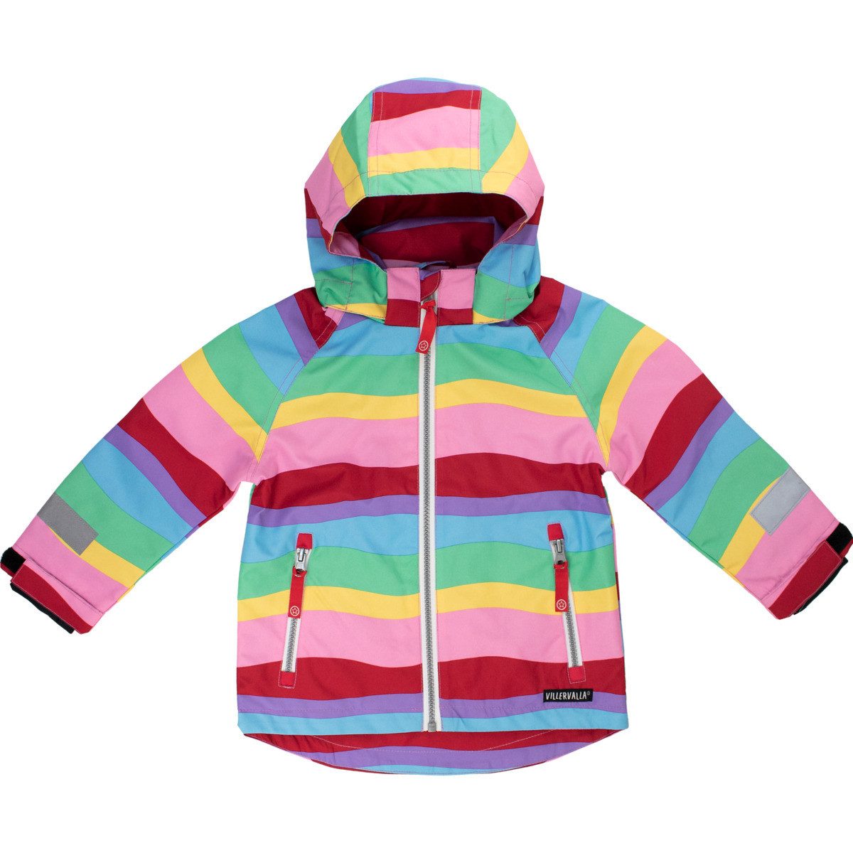 Villervalla Softshelljacke Streifen Unisex Kinder Übergangsjacke, Windbreaker, Outdoor, Funktionsjacke, Wanderjacke