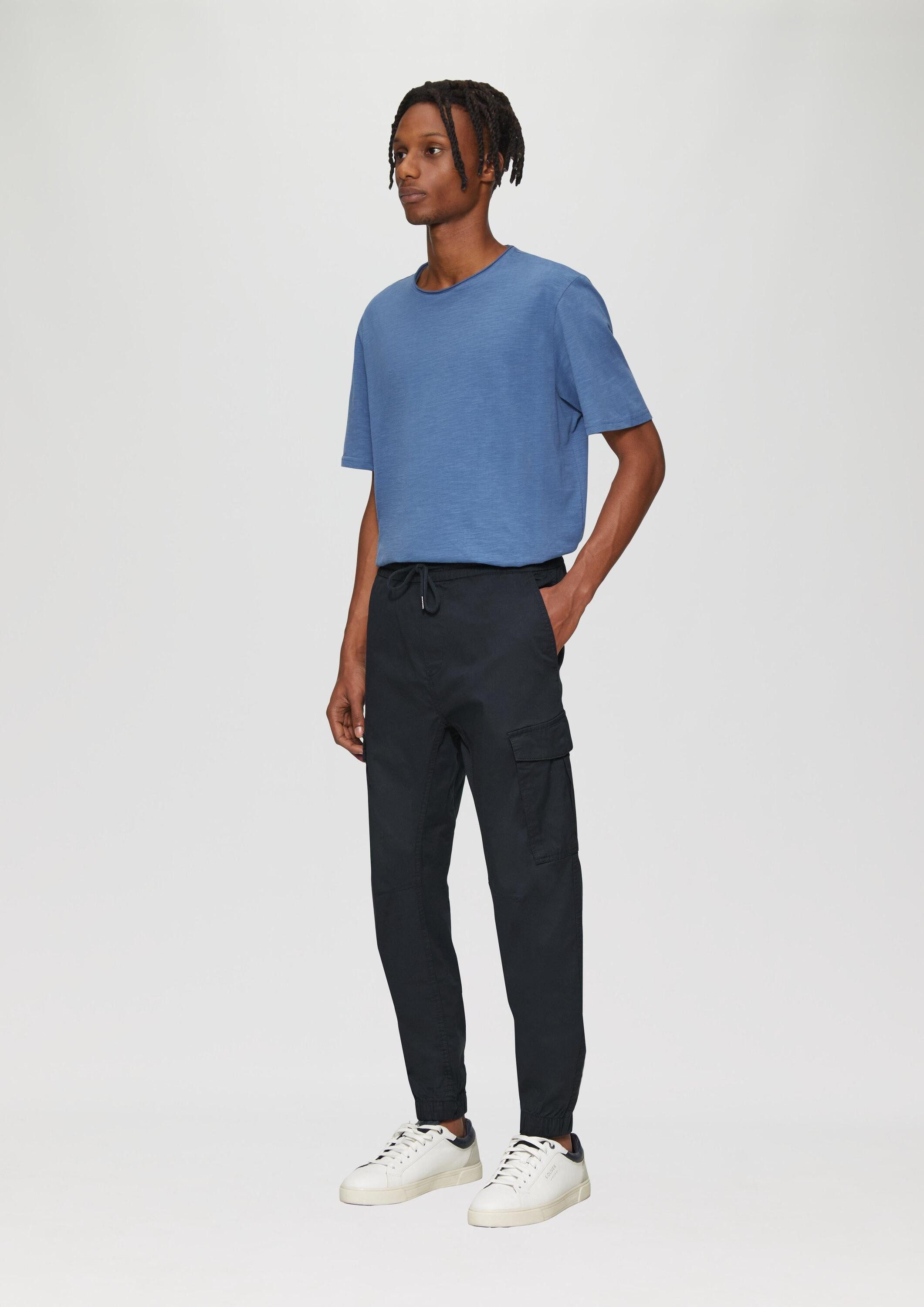 QS Jogginghose Hose Jogpants mit Cargo-Taschen