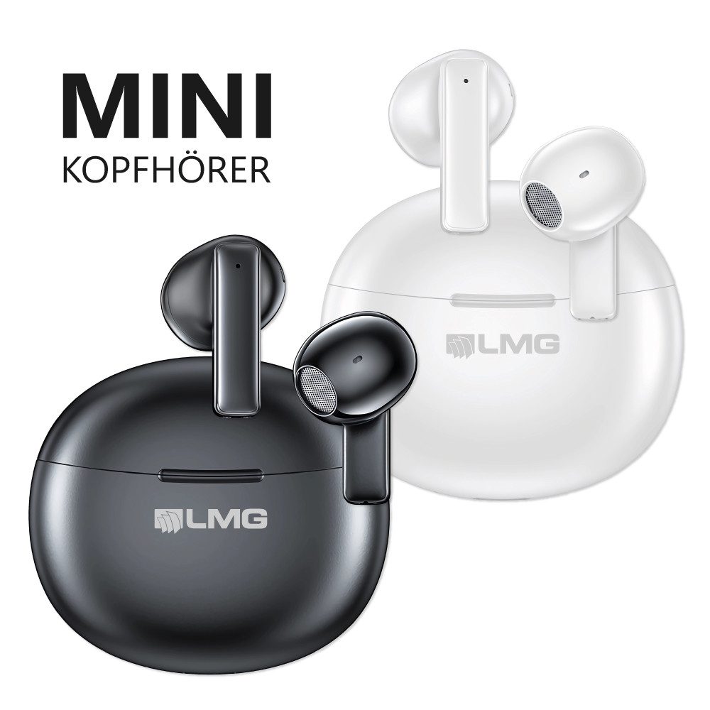 LMG Germany T87 In-Ear Kopfhörer, Bluetooth 5.4, mit Ladecase Bluetooth-Kopfhörer (IOS, Android, HSP, HFP, A2DP, AVRCP, Bluetooth 5.4, IPX6, Double Subwoofer, Low Delay, 20 h Spielzeit)