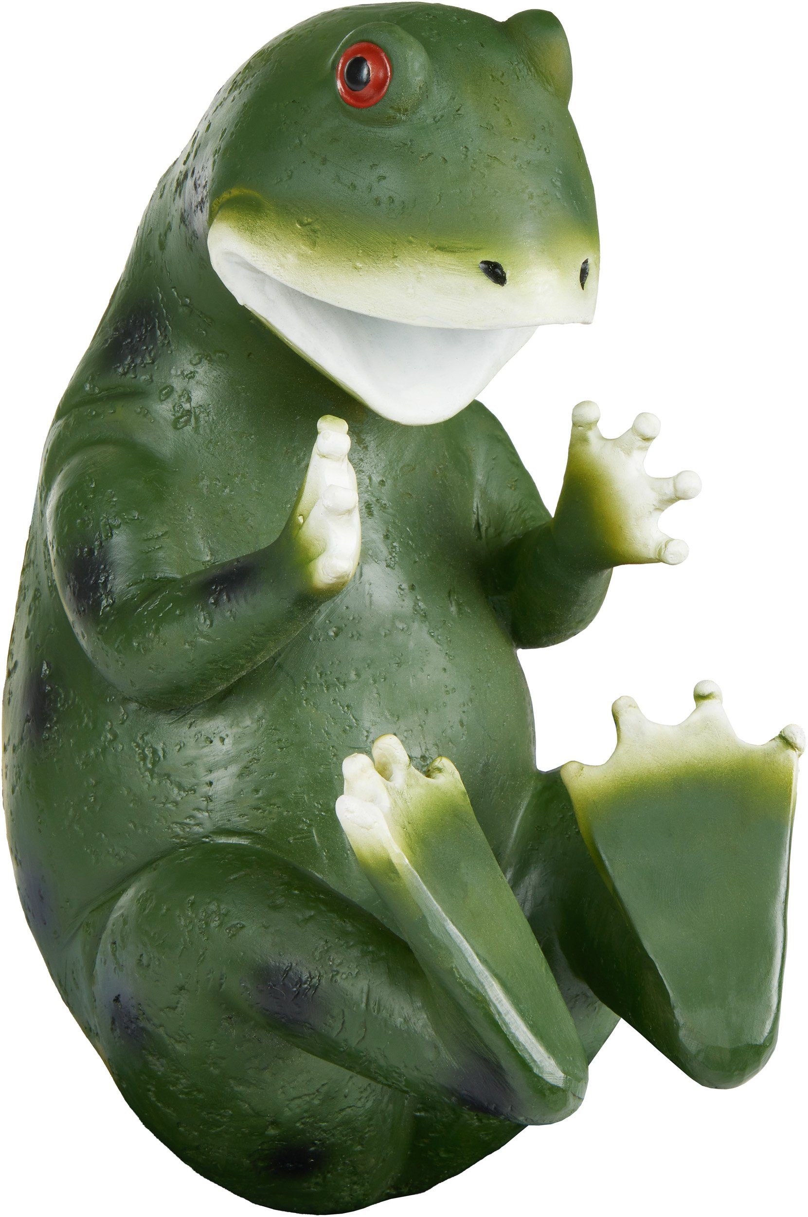 BRUBAKER Weinflaschenhalter Durstiger Frosch, (Deko Figur Handbemalt Bar Weinzubehör für Weinbar, 1-St., Witzige Dekoration - Wein Geschenk), Flaschenhalter Trinkende Tiere - Flaschenständer lustig