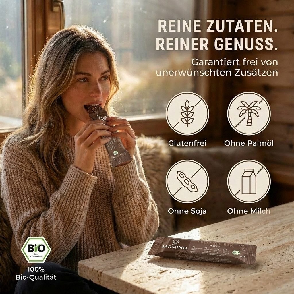 JARMINO Kollagenriegel Brownie Riegel, 12 er
