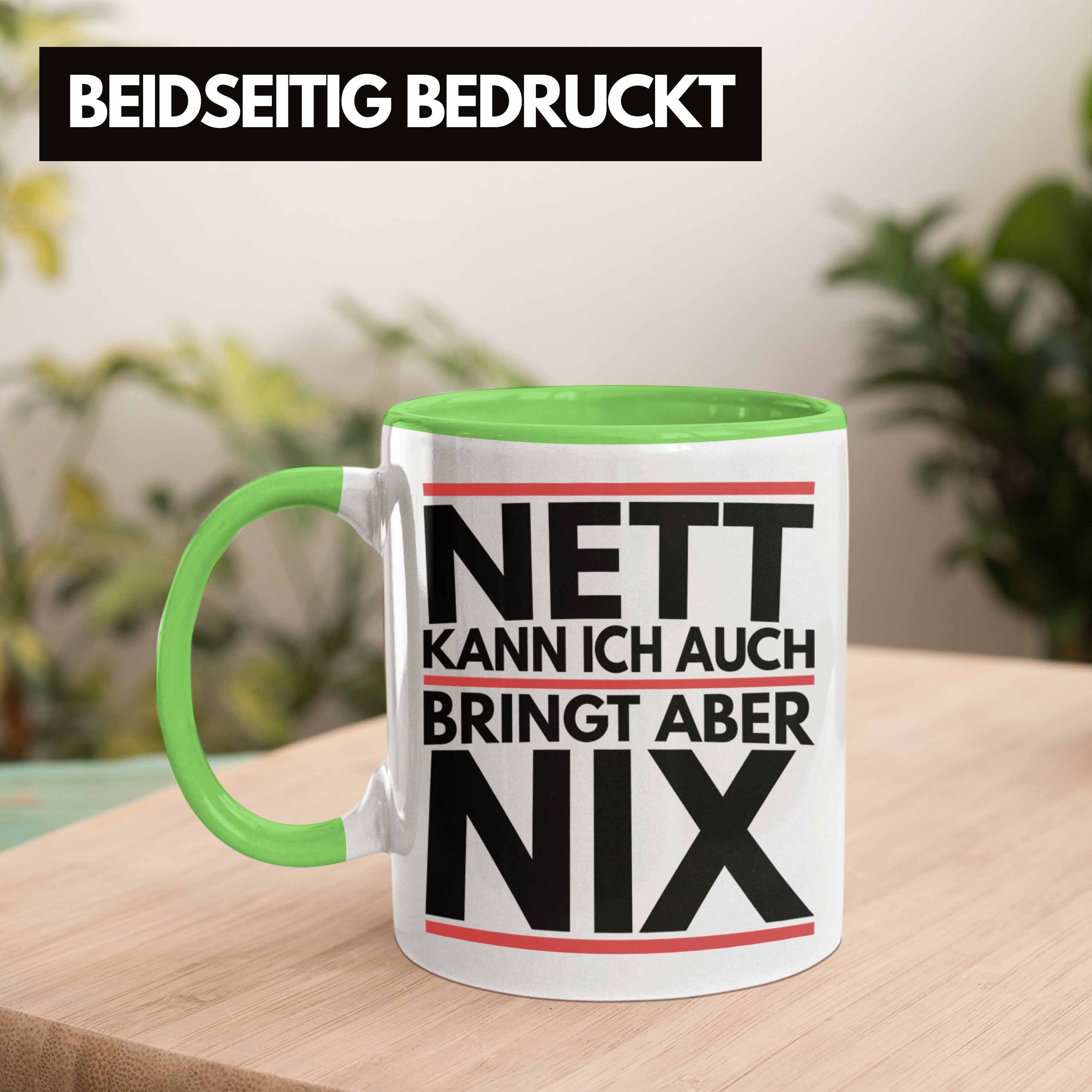 Chef Aber Ich Trendation Kann Kollege Tasse Grün Tasse Bringt Nix - Auch Trendation Nett Humor Joke Geschenk