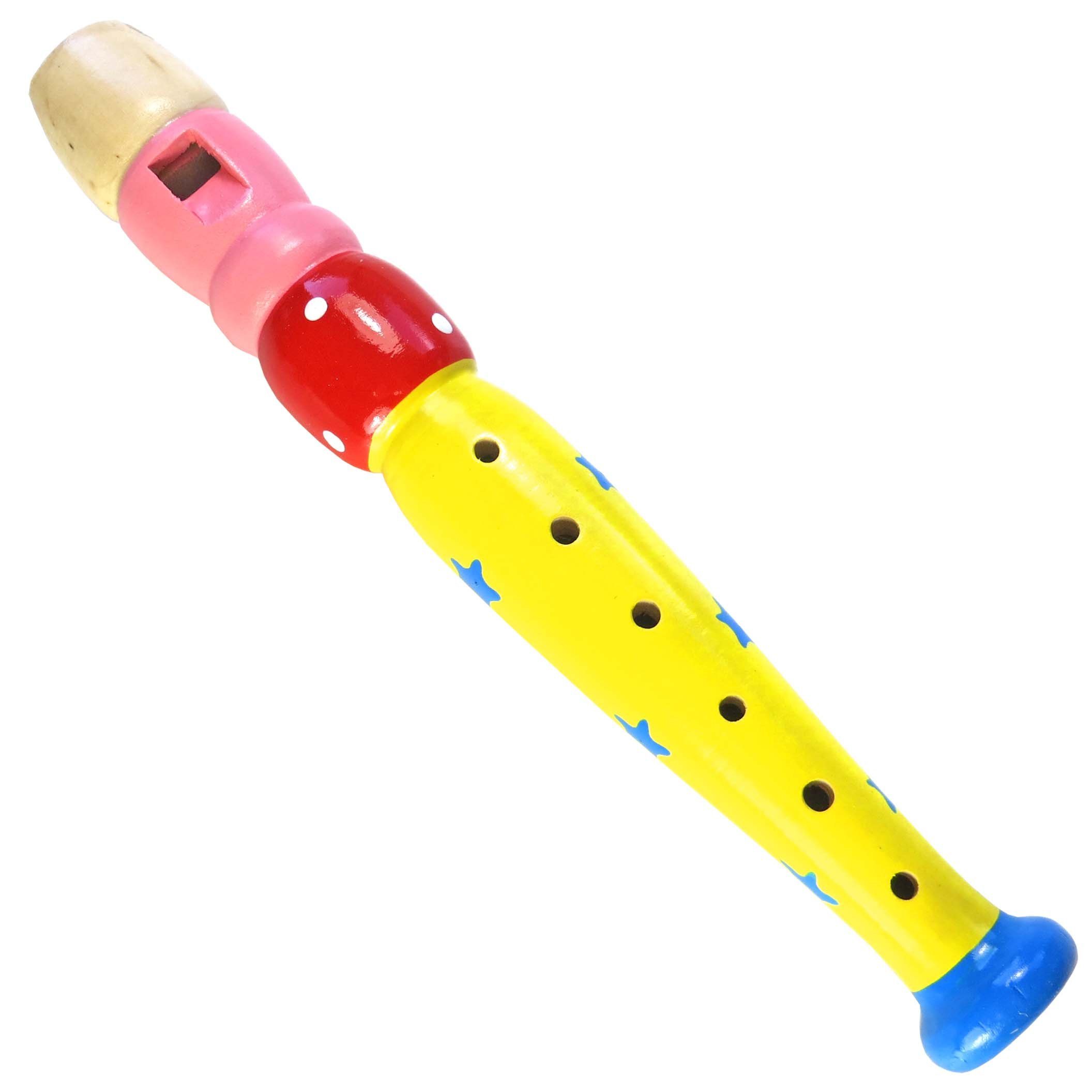 Blockflöte keepdrum KFL2YW Flöte aus Holz für Kinder Gelb