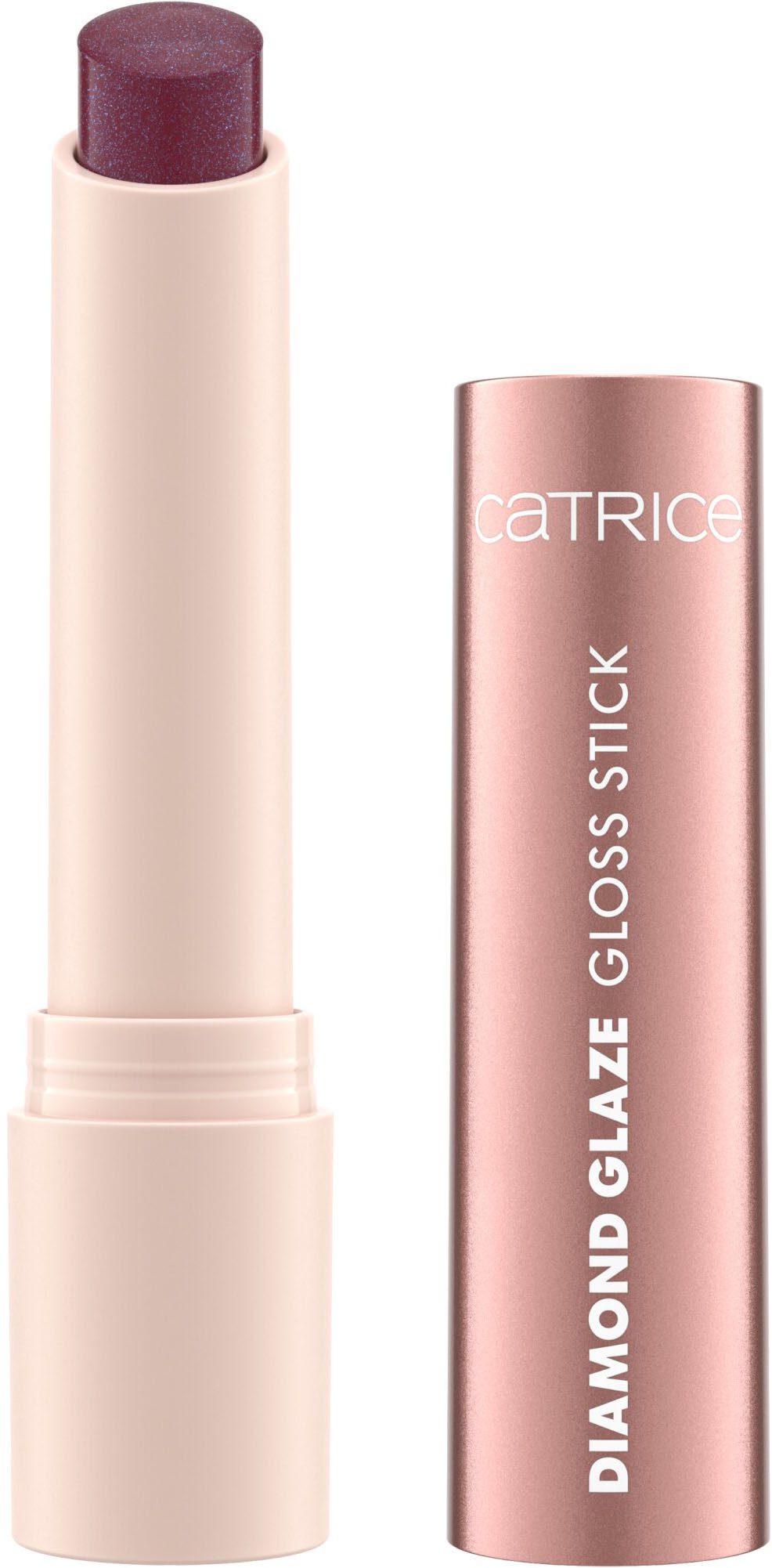 Catrice Lippenstift DIAMOND GLAZE GLOSS STICK, glänzendes Finish mit intensivem Glow, pflegend wie ein Balsam