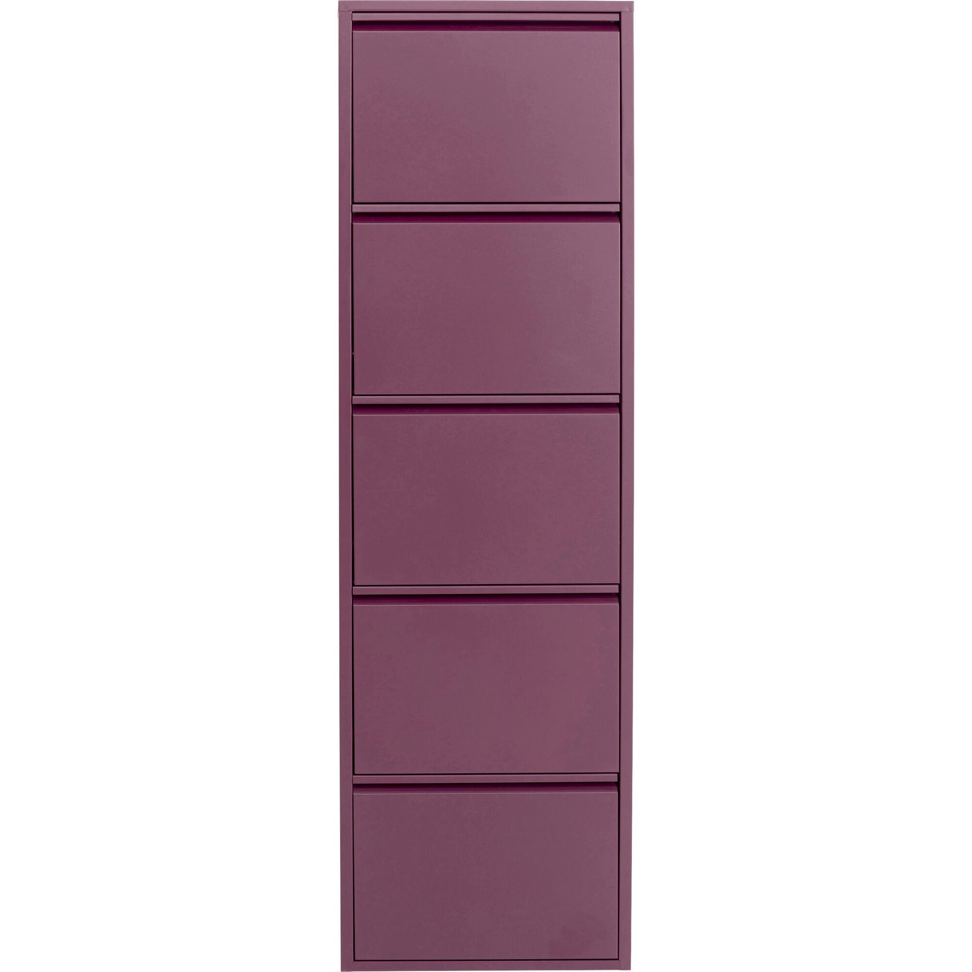 Kare Design Schuhschrank Caruso schmaler Schuhkipper mit 5 Klappen