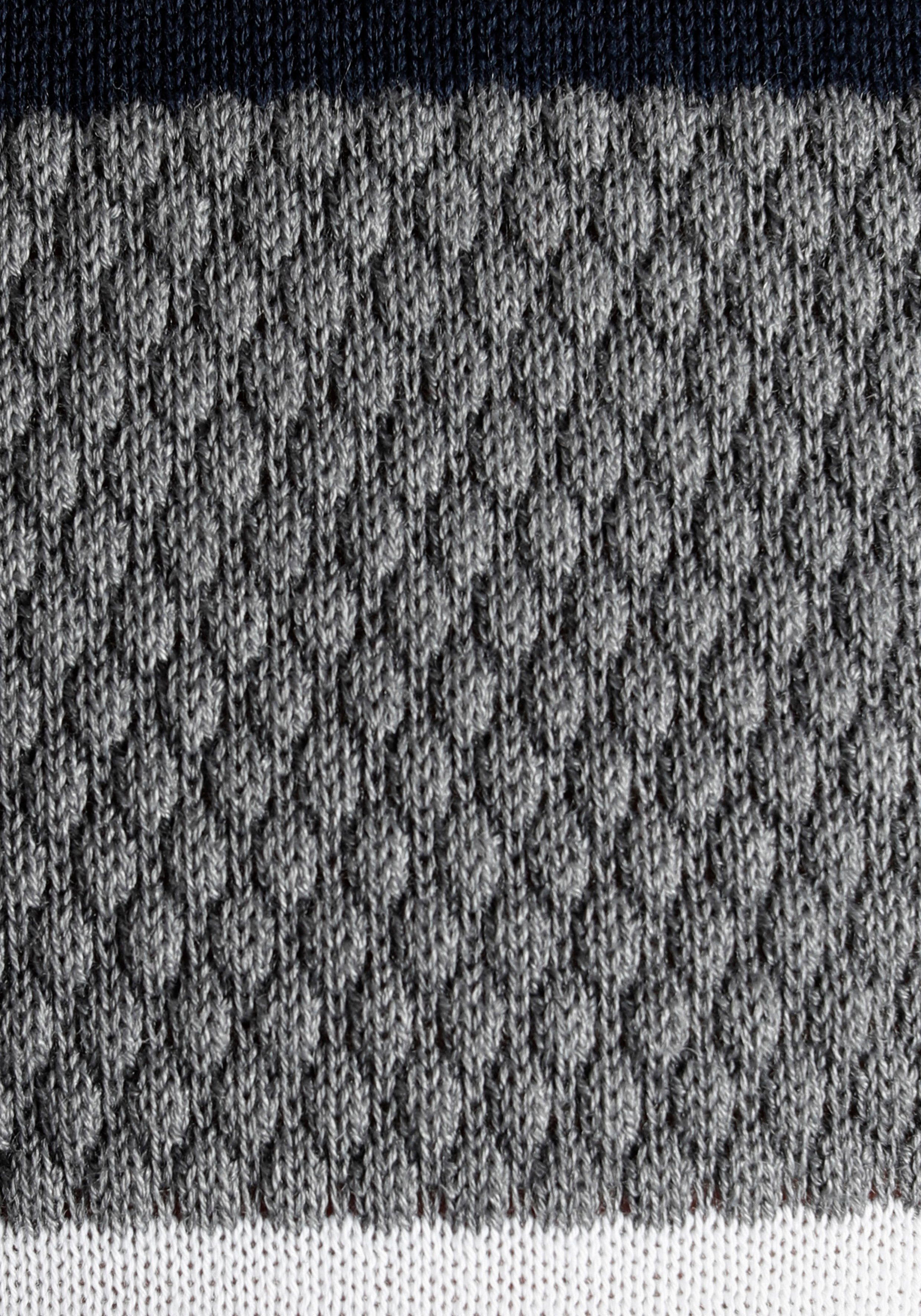 H.I.S Rundhalspullover neue Farben! Colorblocking, in leichter Strickqualität