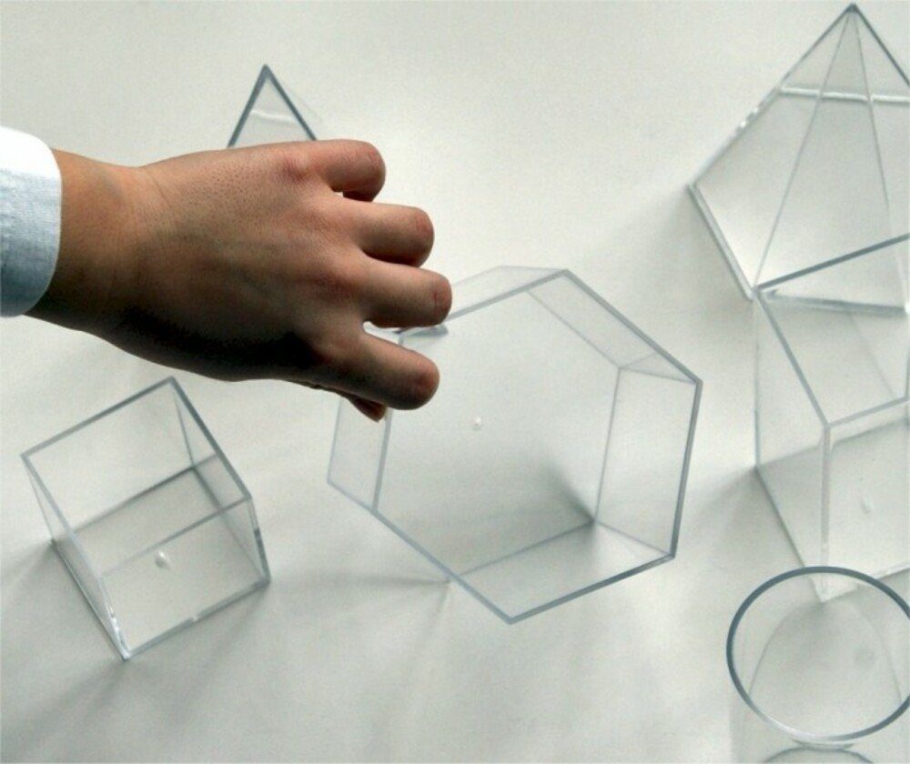 EDUPLAY Geometrische Volumen, 8er Konstruktionsspielsteine