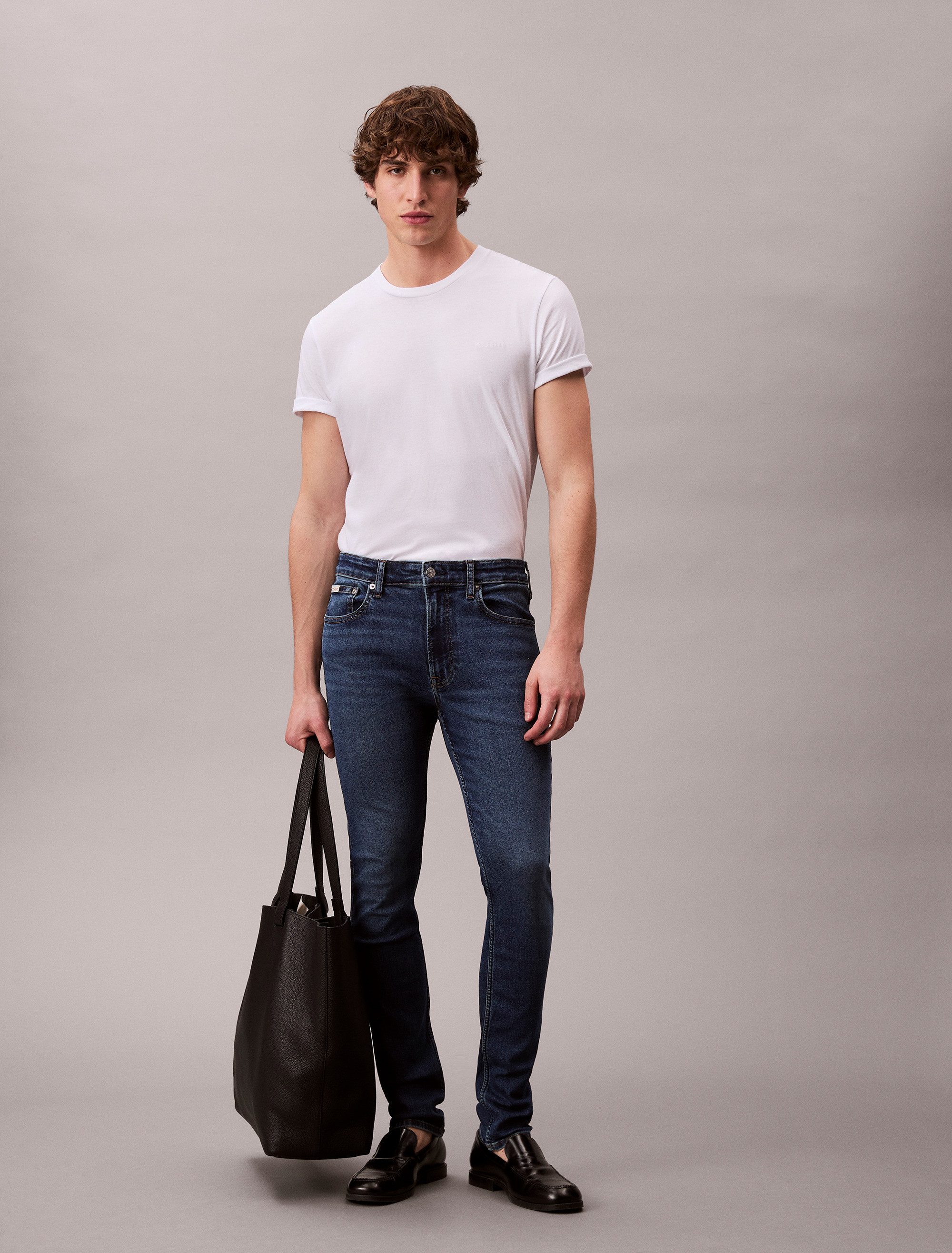 Calvin Klein Jeans Skinny-fit-Jeans SKINNY JEAN REGEN Mit Gürtelschlaufen