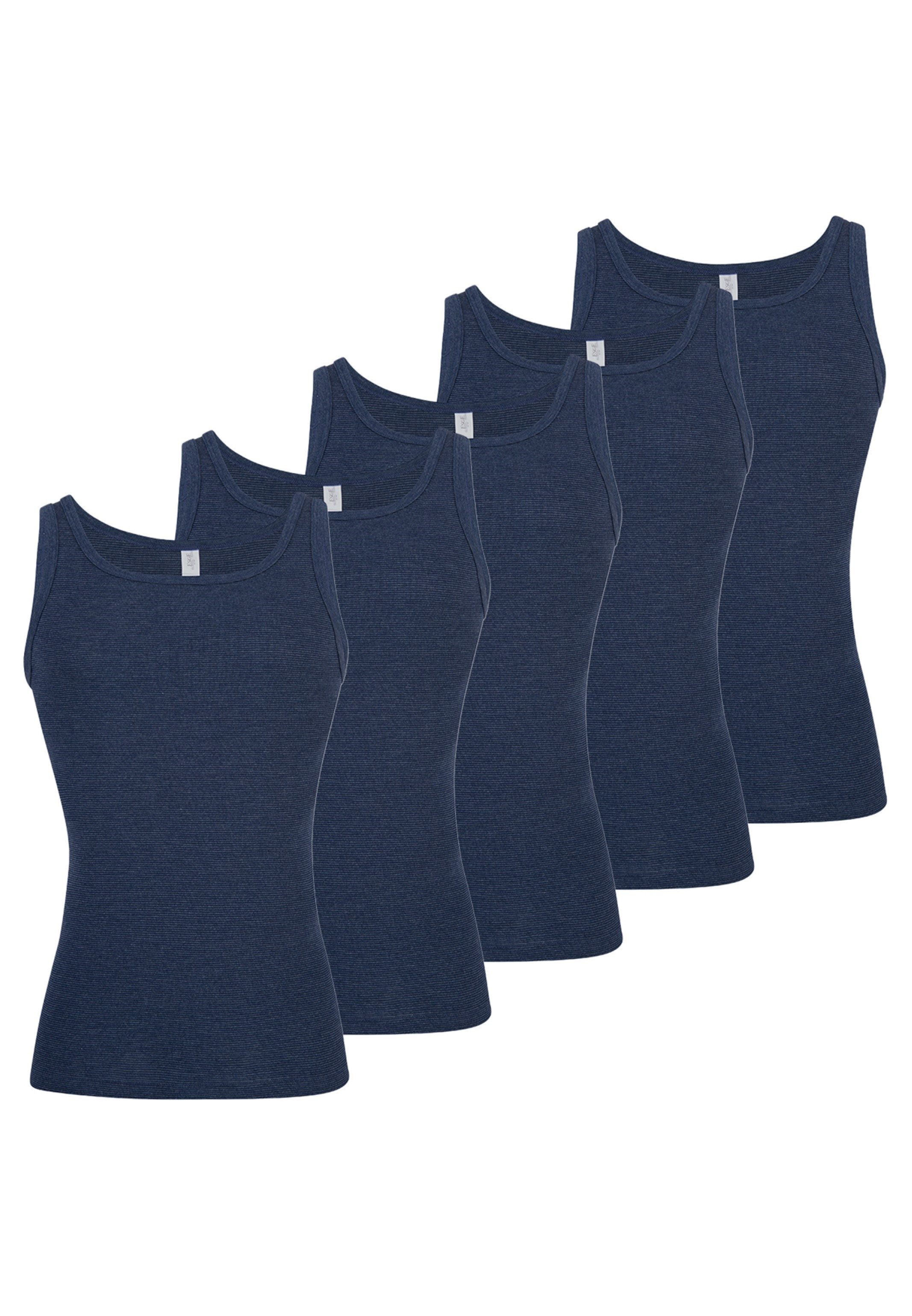 ESGE - Die Wäsche-Macher Unterhemd 5er Pack - Feinripp Jeans (Spar-Set, 5-S günstig online kaufen