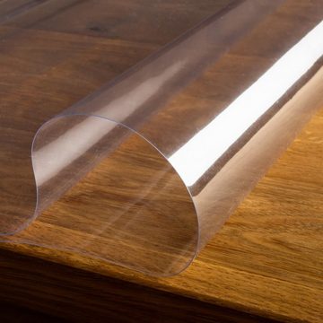 laro Tischdecke 0,3mm Dicke Tischfolie Tischdecke Durchsichtig Transparent Abwaschbar
