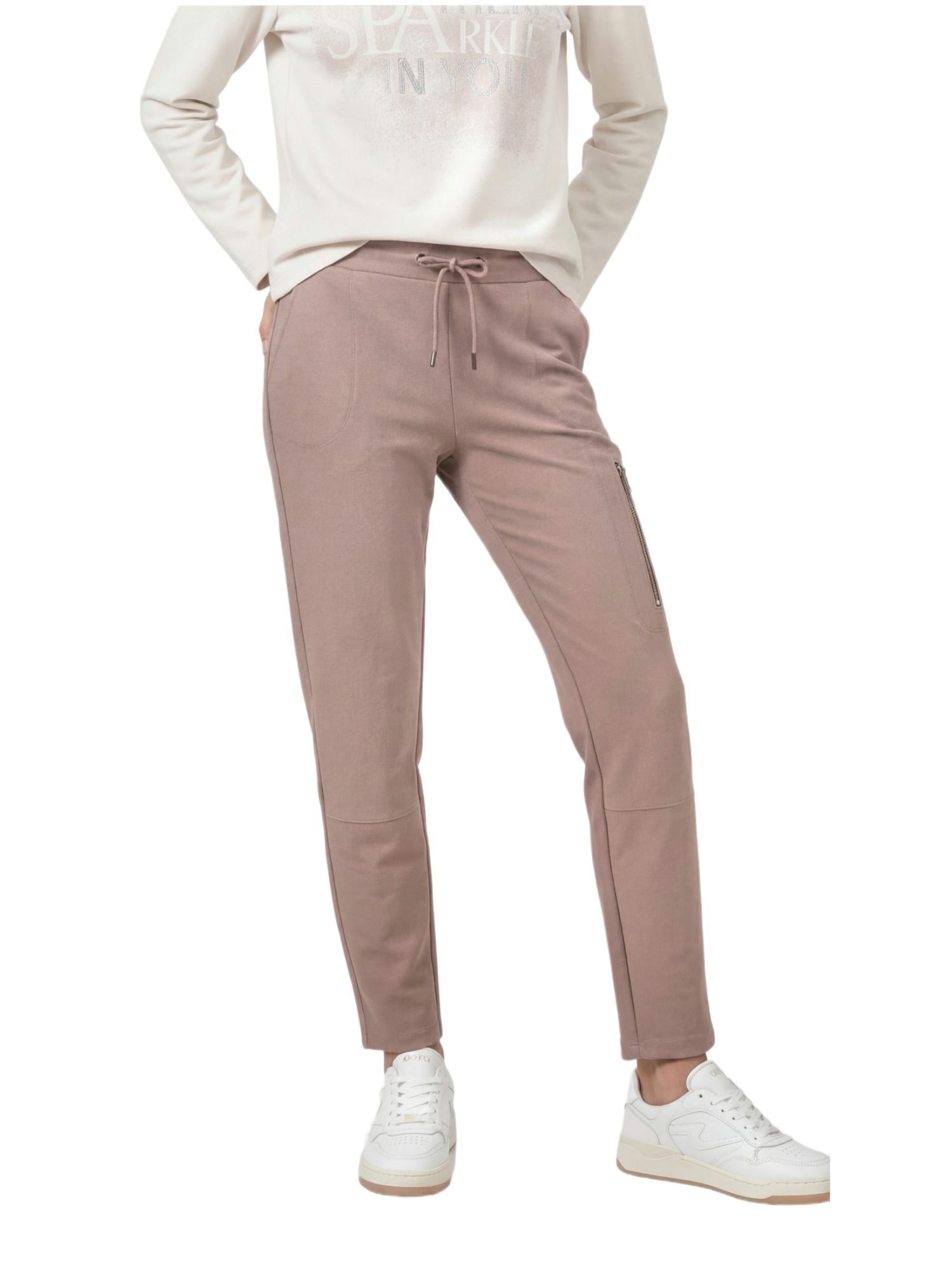 Monari Stoffhose braun,Sportlich,Viskose,Unifarben,Regular Fit,Mittel