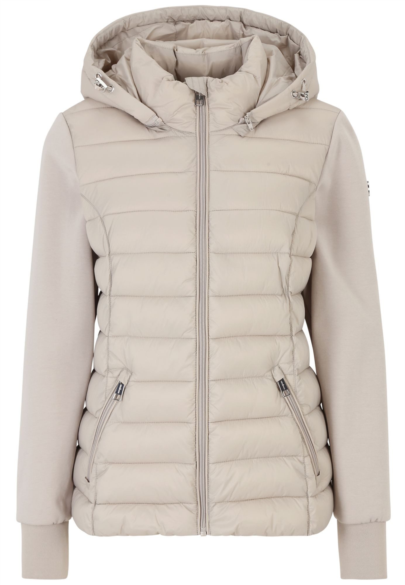 COVERED Hybridjacke Sophia3 L60366CO Kapuze abnehmbar, Reißverschlusstaschen, Kinnschutz, Windschutzblende
