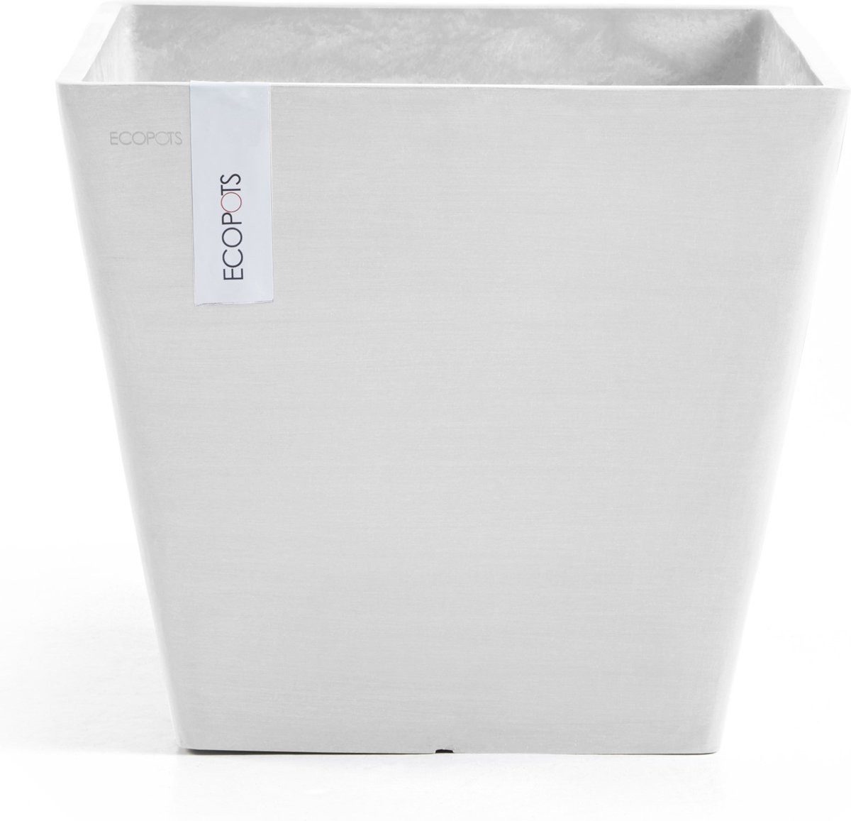 ECOPOTS Blumentopf Rotterdam 50 - Pure White - 50 x H43,5 cm - Vierkant (1 St)