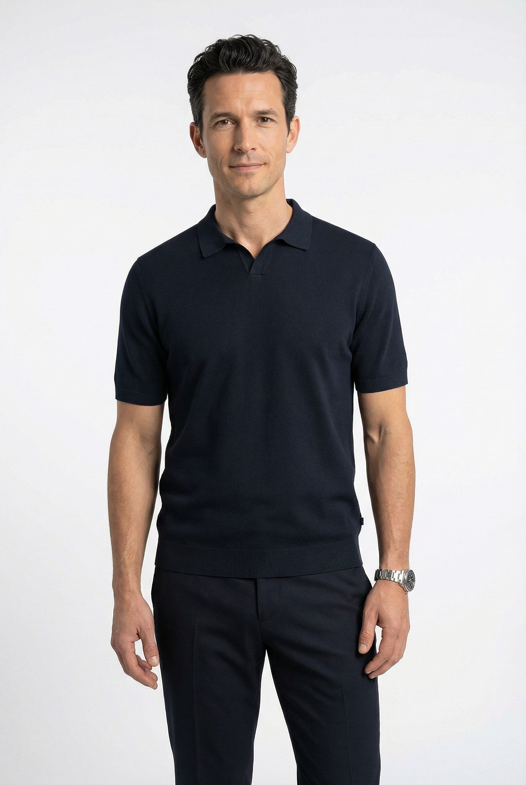 OLYMP Poloshirt Strick Casual mit geripptem Kragen, unifarben günstig online kaufen