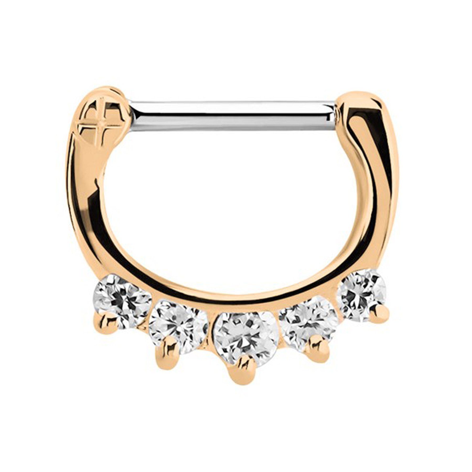 Adelia´s Nasenpiercing Piercing Nasenpiercing, mit 316l Stahlstab als Verschluss Clicker