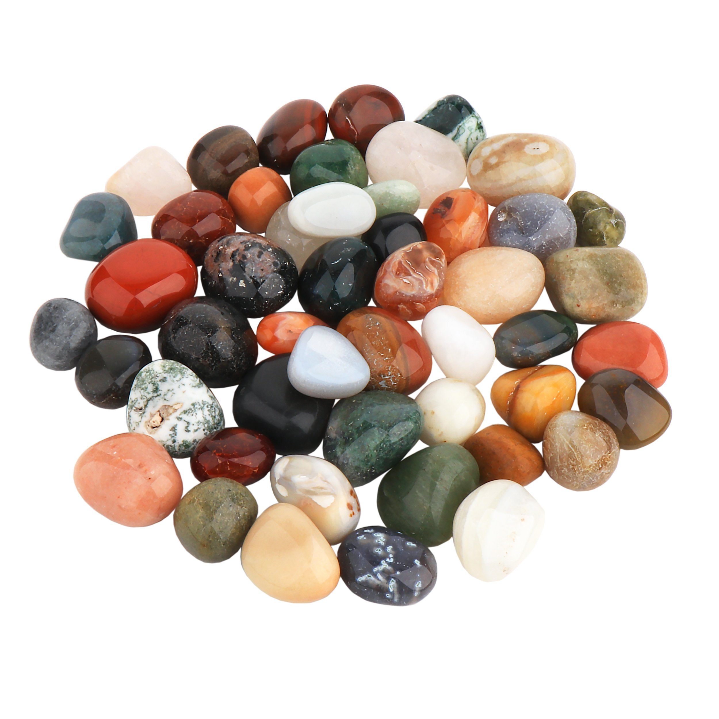 NKlaus Mineralstein 500g Indien Mix Trommelsteine Handschmeichler 20 -