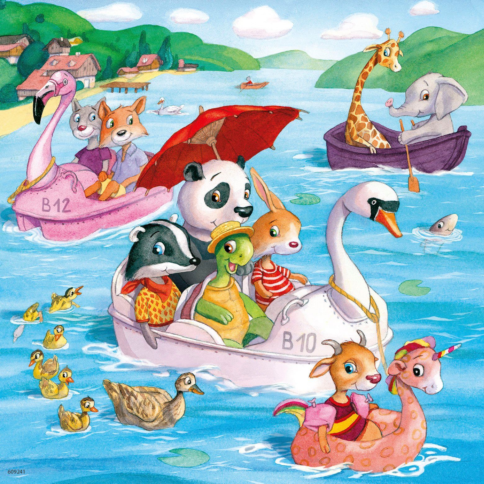 Ravensburger Puzzle 3x49, Auf dem Wasser, 147 Puzzleteile, Made in Europe