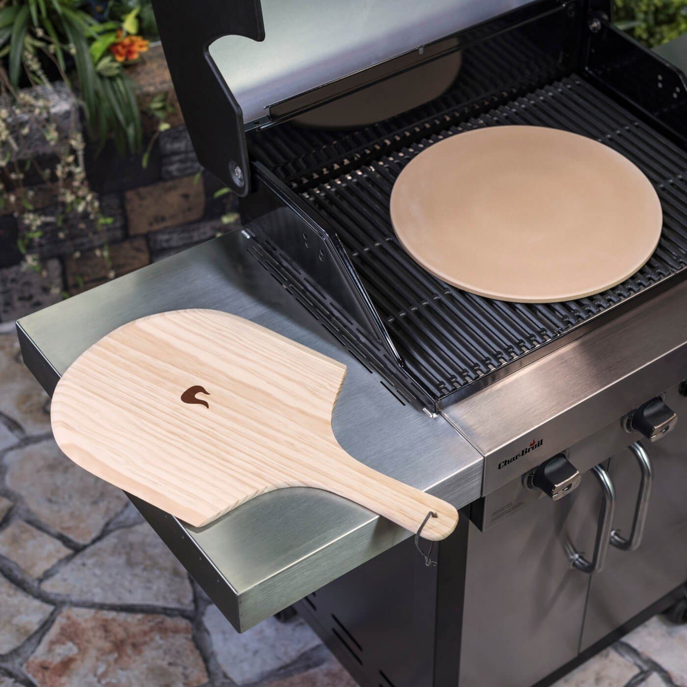 Char-Broil Grillplatte Pizzastein-Set