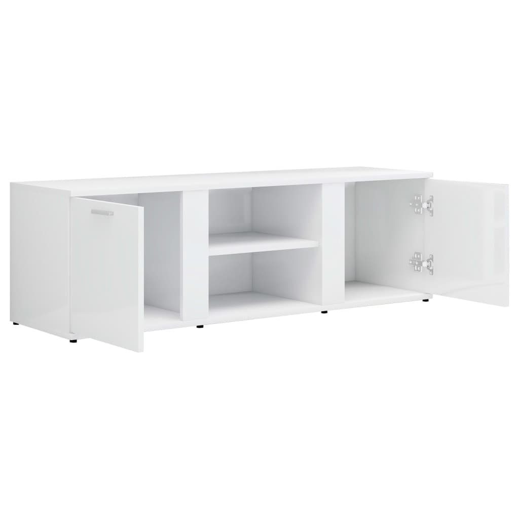 furnicato TV-Schrank Hochglanz-Weiß 120x34x37 cm Holzwerkstoff