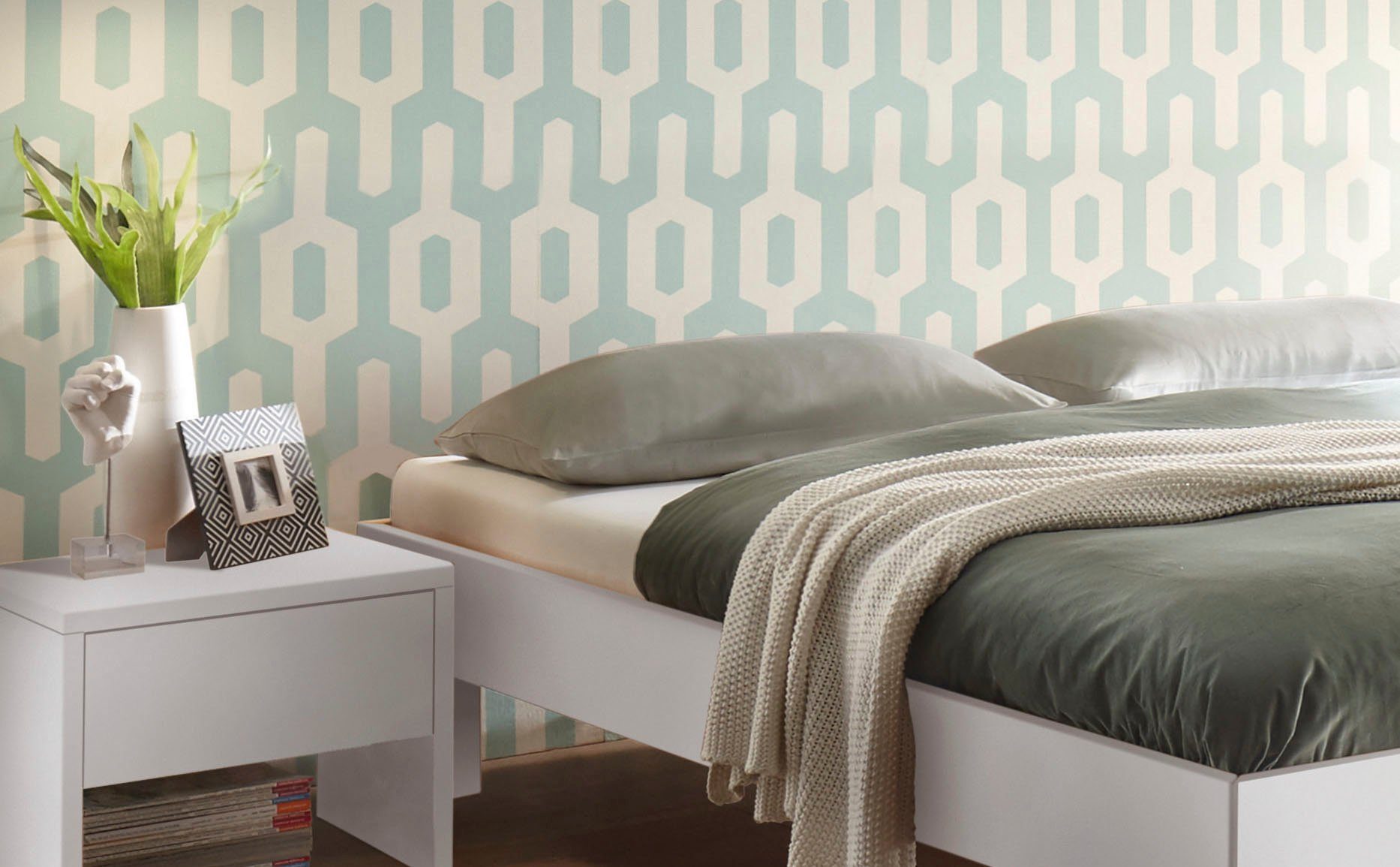 HASENA Holzbett Rapallo, Fußhöhe 20 cm