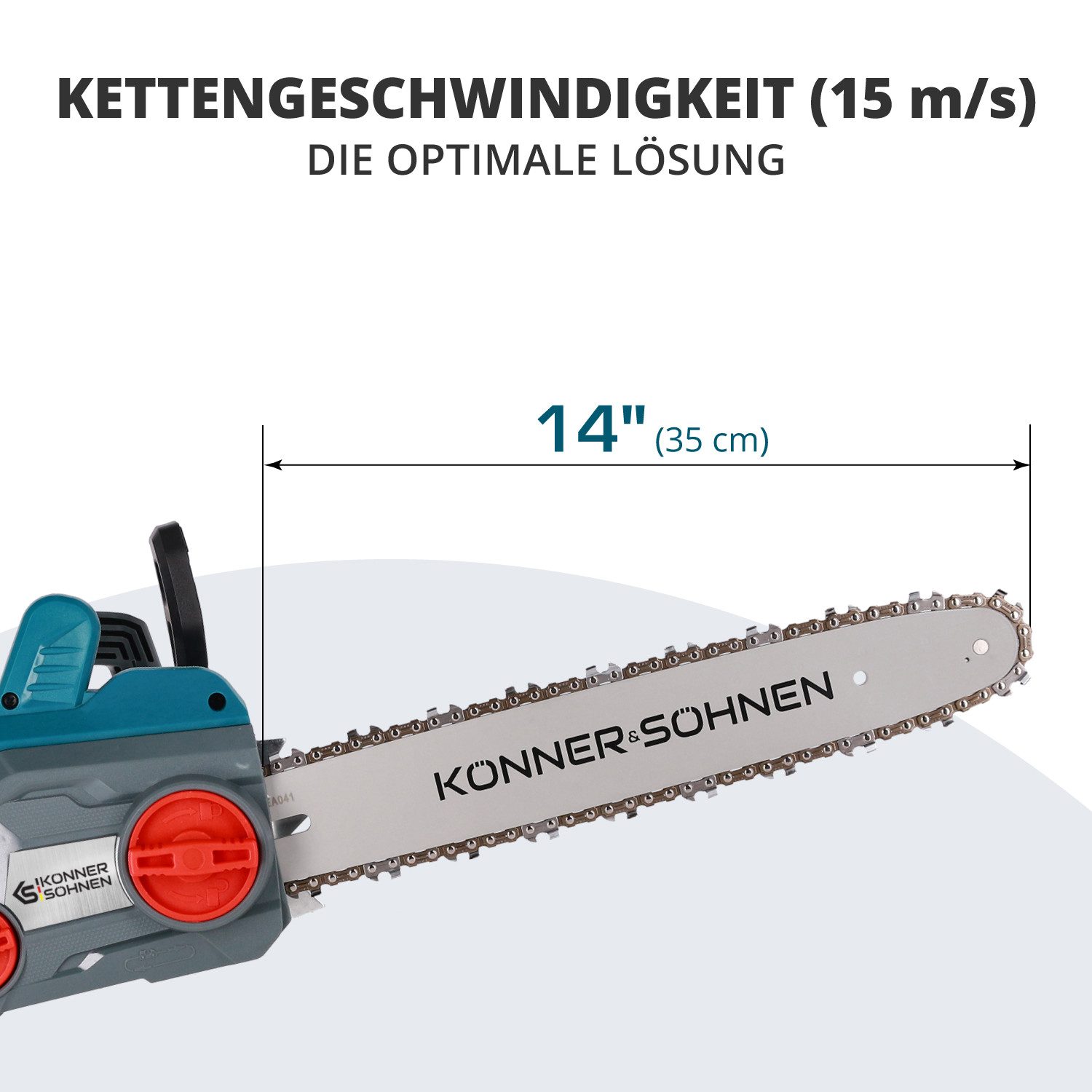 Könner & Söhnen electric chainsaw KS CS1800-14, 1-piece.