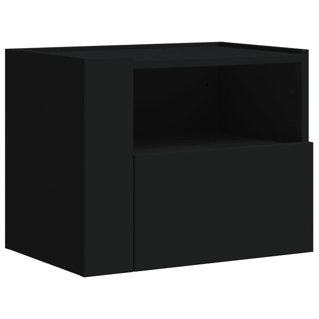 vidaXL Nachttisch Wand-Nachttisch Schwarz 45x30x35 cm günstig online kaufen