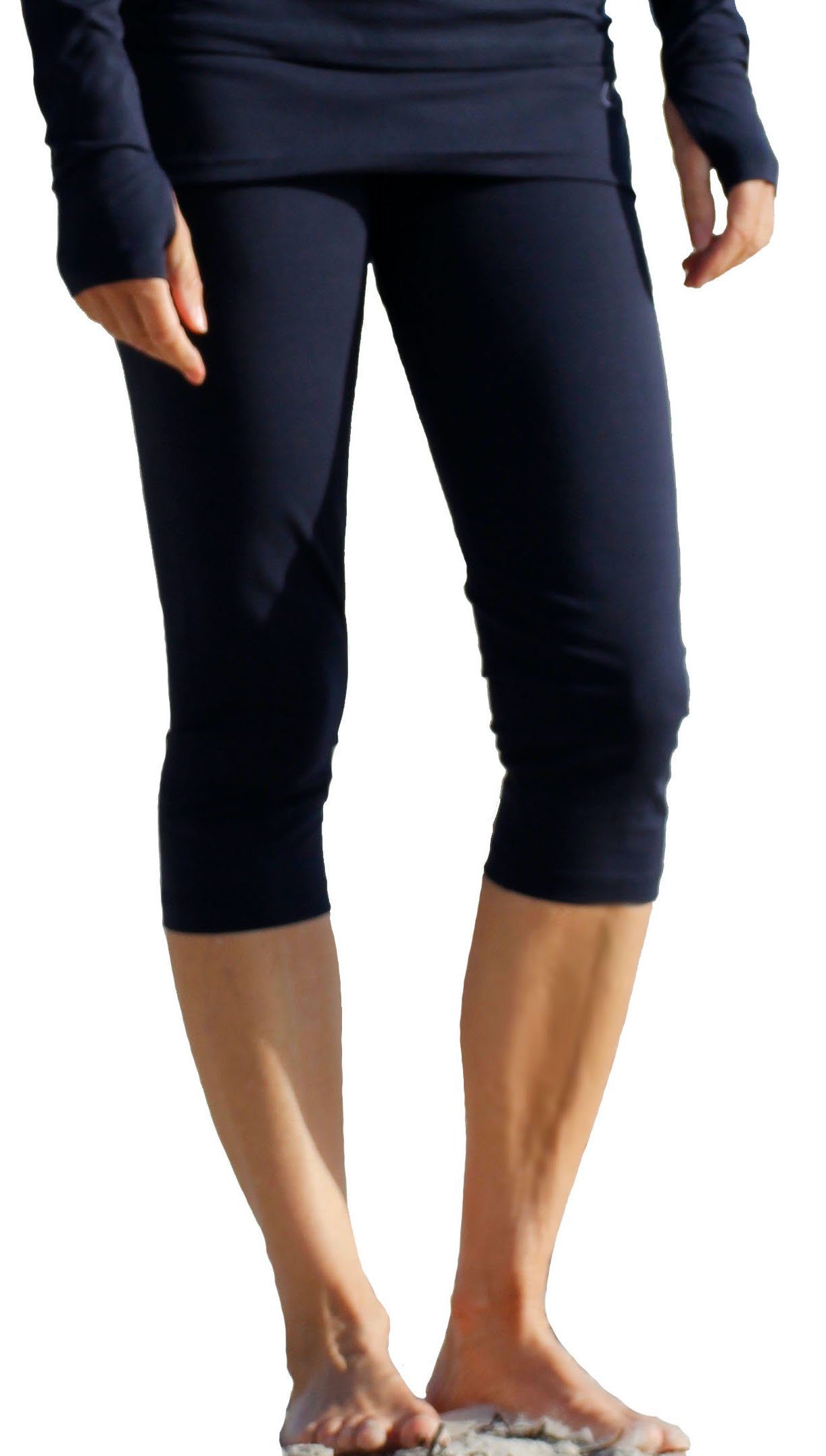 Capri, Rockelement Yogahose Thanda mit 3/4-Yoga-Rockhose Nachtblau ESPARTO