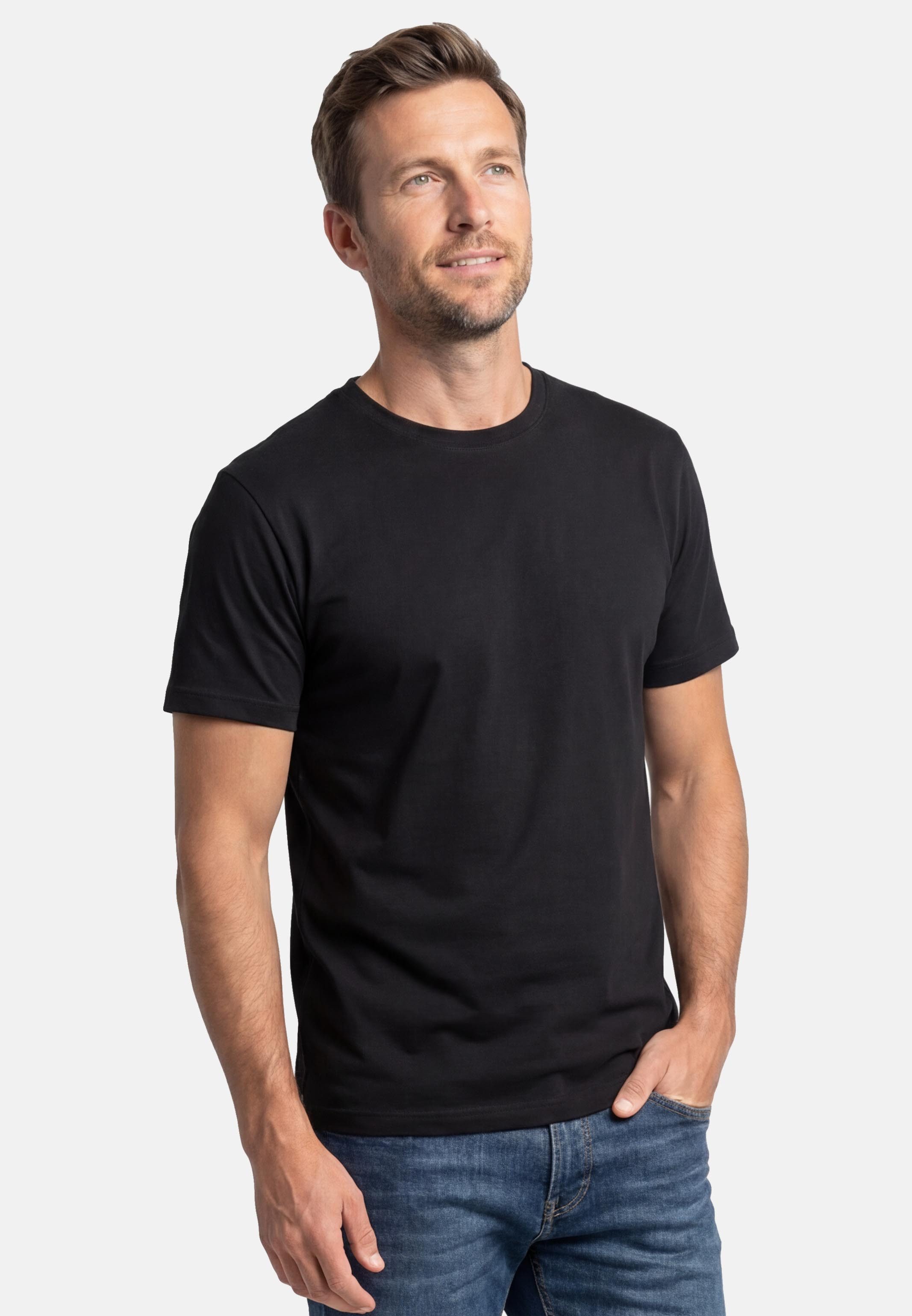 LERROS T-Shirt 2er Pack Basic (Spar-Set, 2-tlg) T-Shirt - Baumwolle - Atmun günstig online kaufen