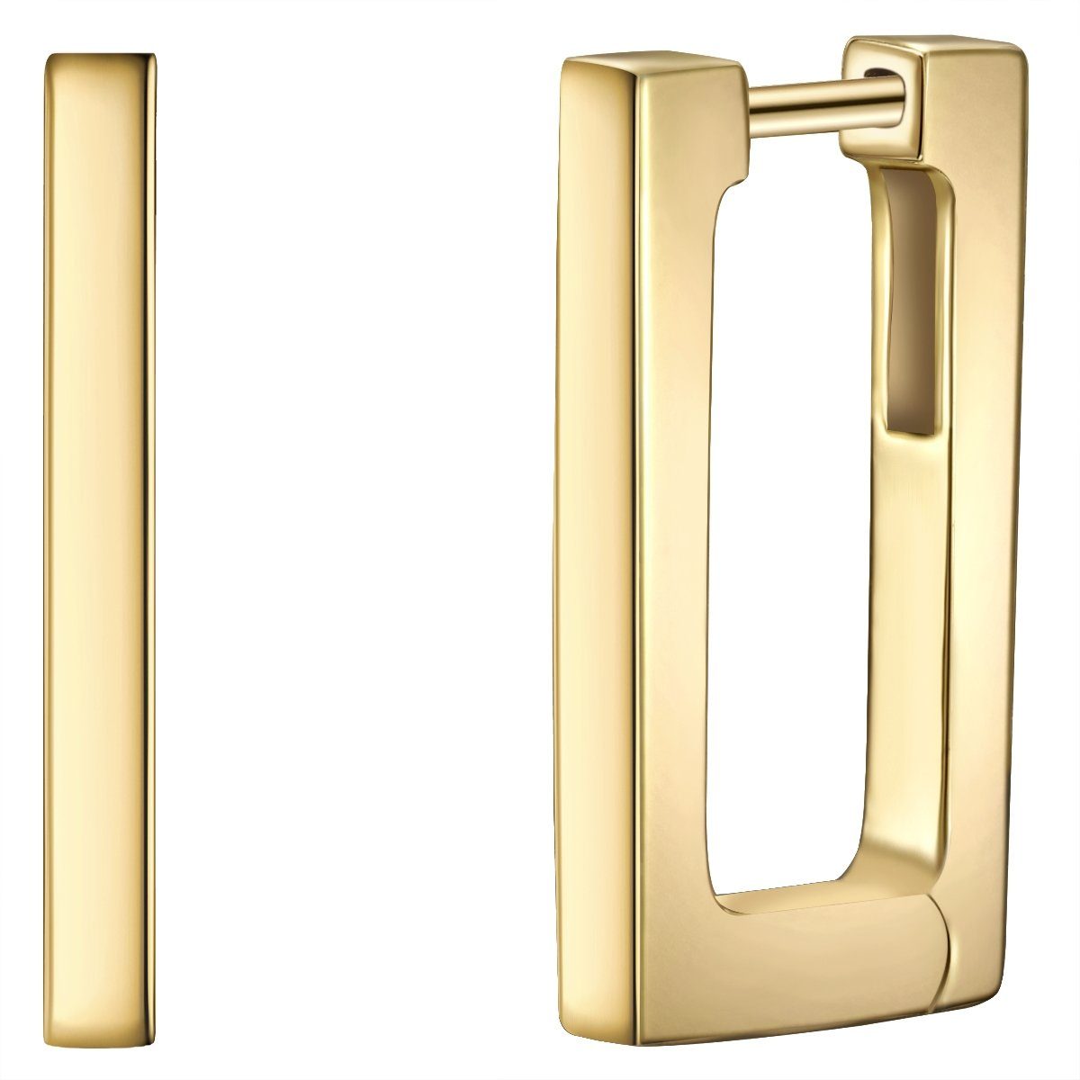 Glanzstücke München Paar Creolen gelbgold, in Sterling Silber günstig online kaufen