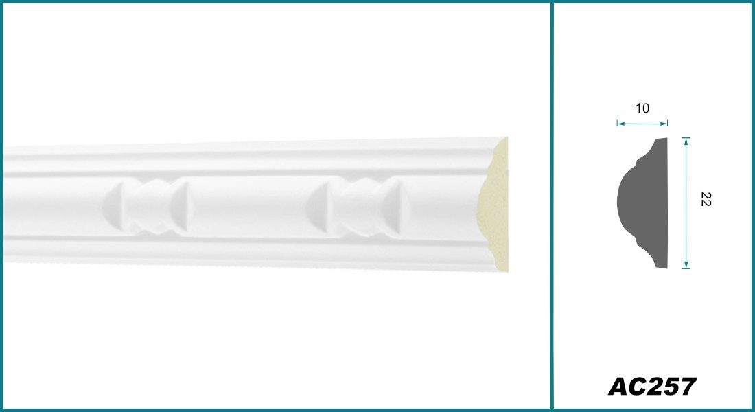 Hexim Perfect Stuckleiste AC 257, Flachprofile günstig online kaufen
