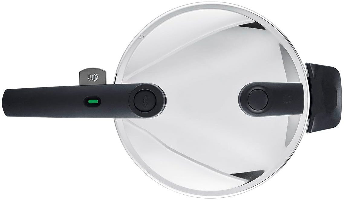 Fissler Schnellkochtopf Vitaquick® Dampfkochtopf Edelstahl 2 Garstufen Induktion, Edelstahl 18/10 (2-tlg), Made in Germany