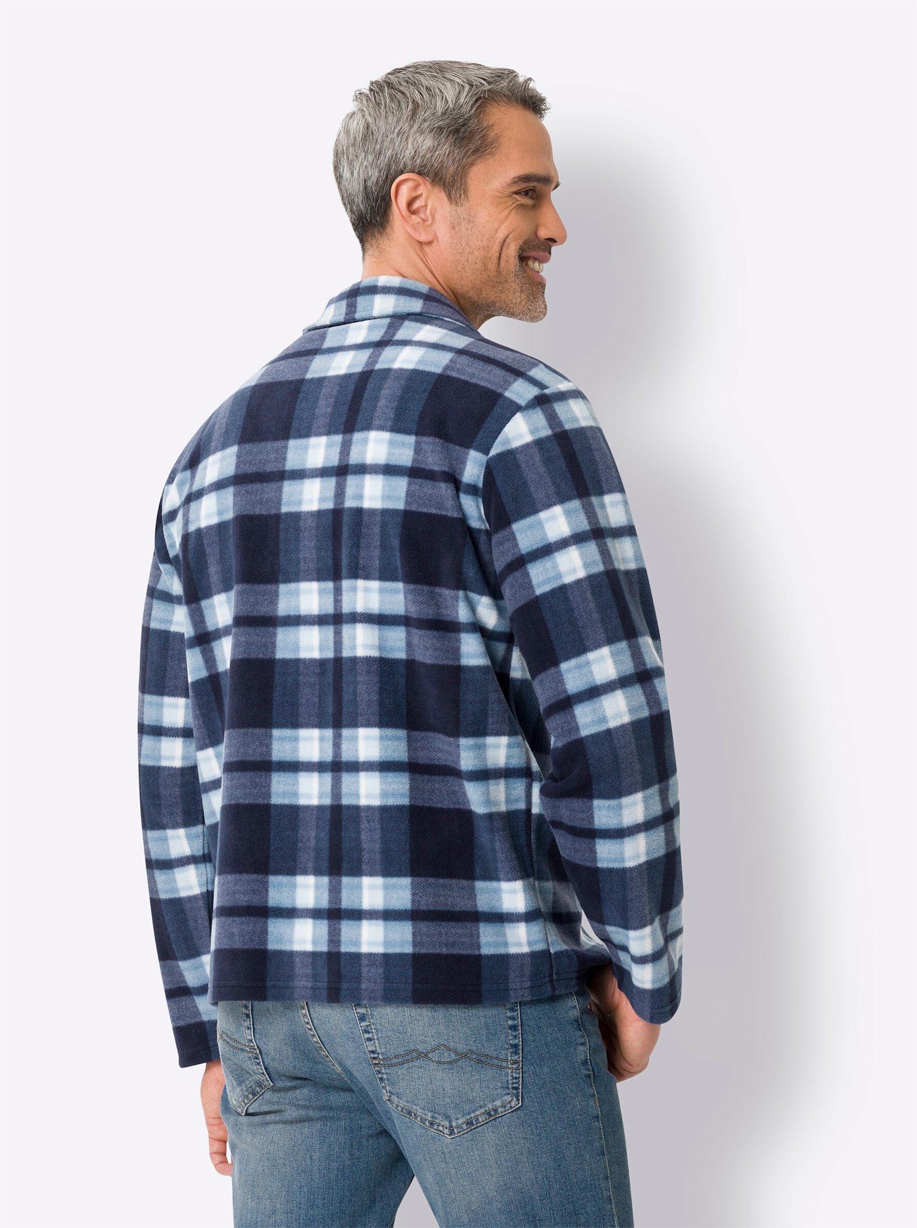 Sieh an! Trainingsshirt Fleece-Jacke Langarm