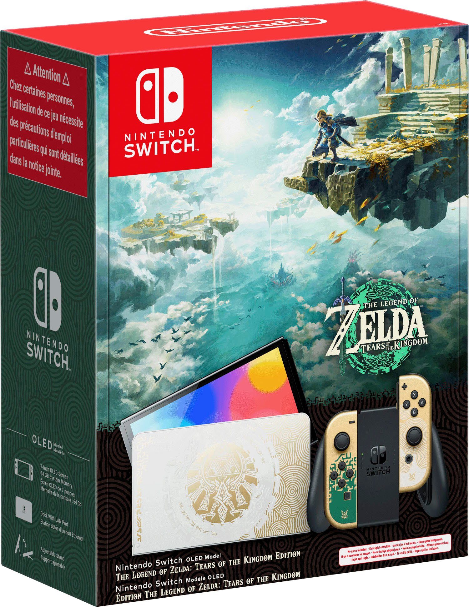 Nintendo Switch Lieferumfang) Spiel Kingdom OLED Legend The of of Edition Zelda: (kein Tears the im
