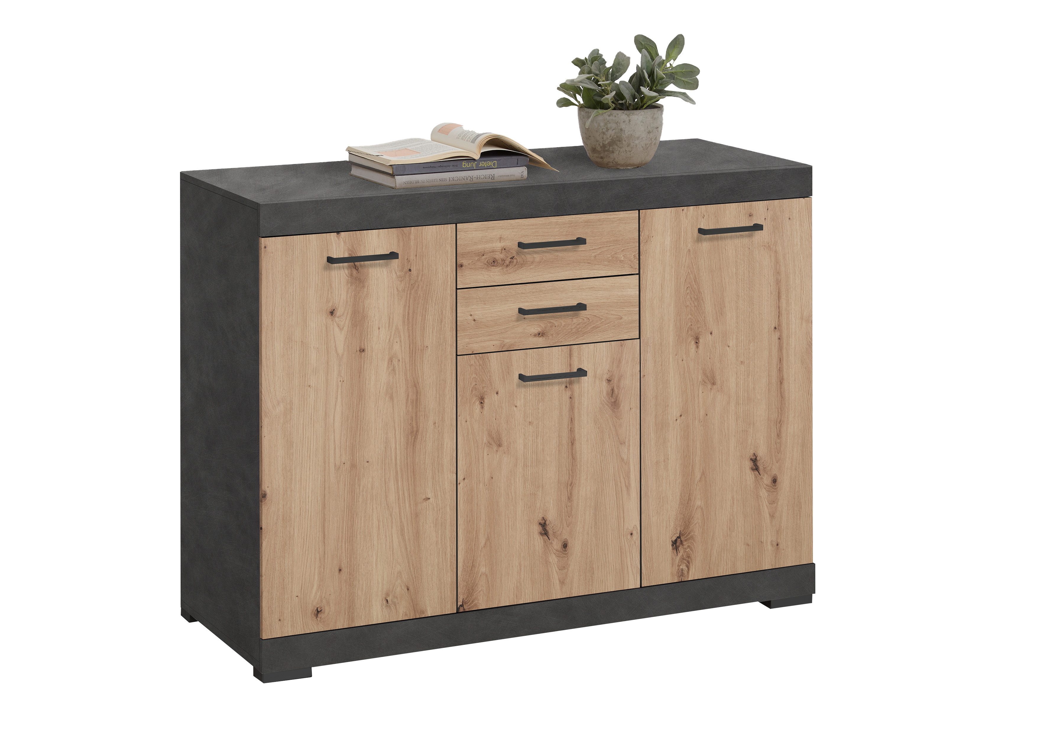 FMD Möbel Kommode 120 x 90 x 50 cm (B/H/T)