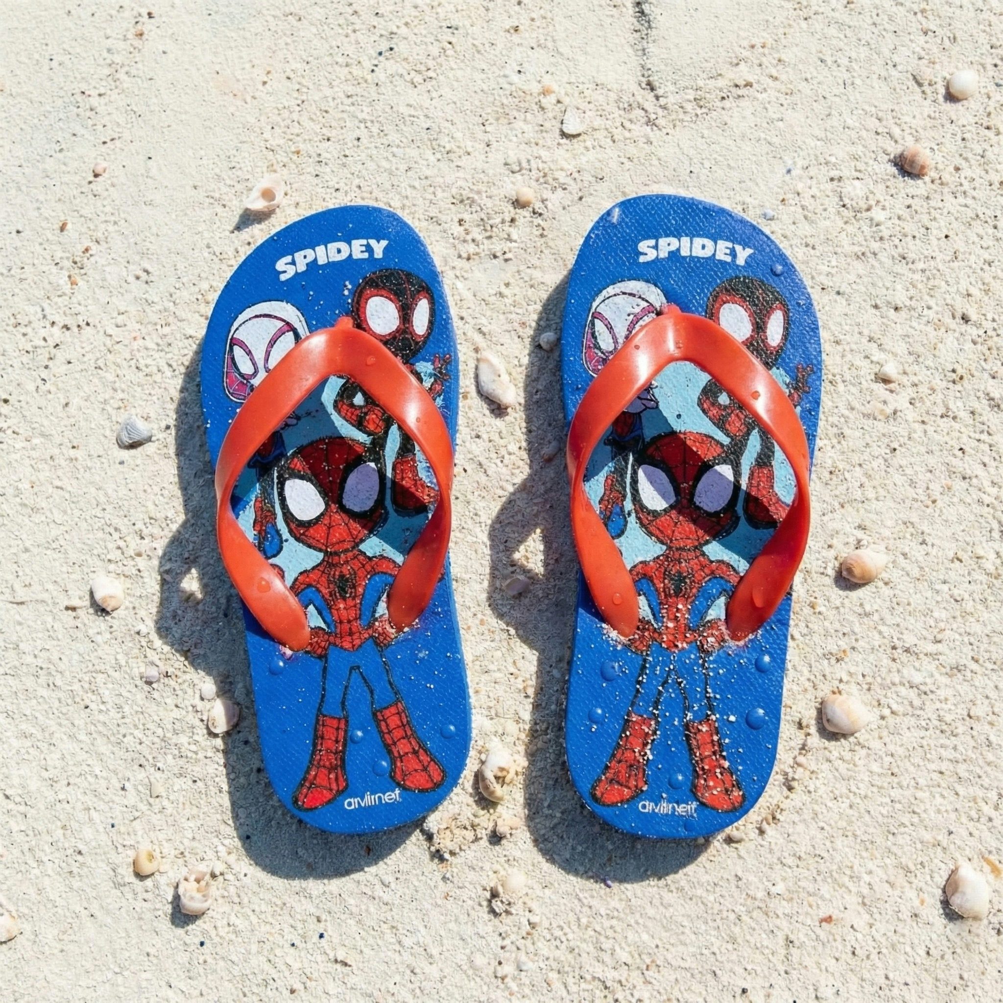 MARVEL Marvel Spidey Gwen Kinder Flip Flops Sandalen Latschen Gr. 24 bis 29 Zehentrenner