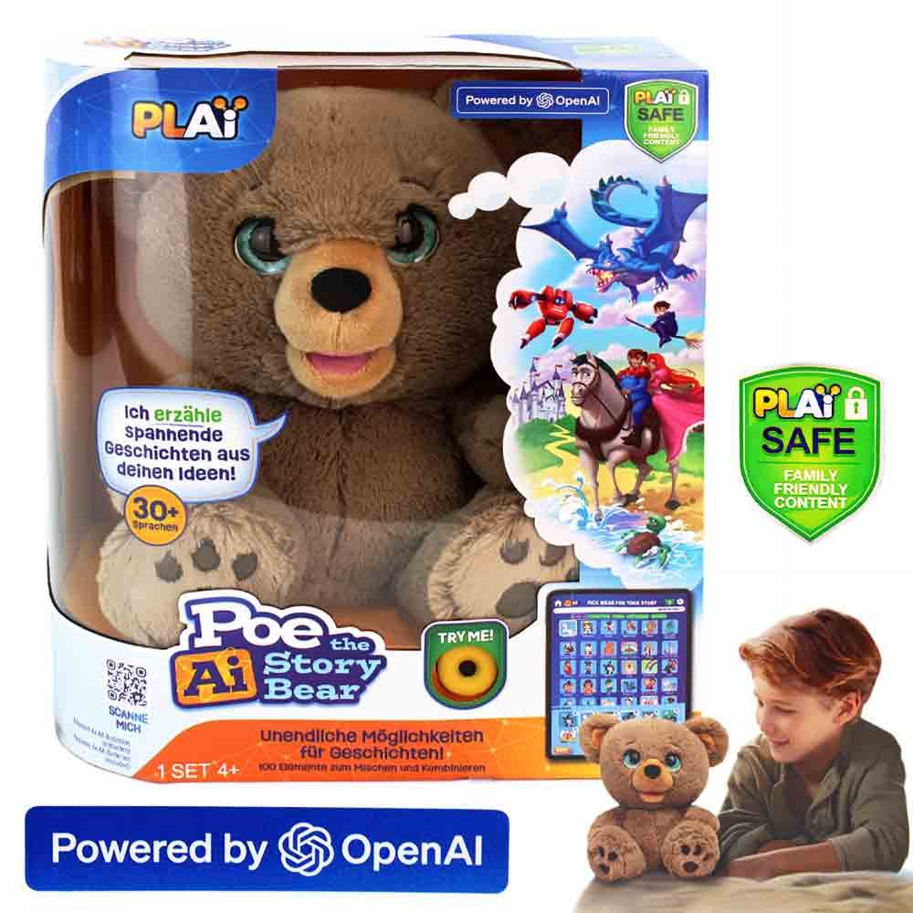 Joy Toy Kuscheltier KI Teddy POE, der kreative Geschichtenbär (1-St)