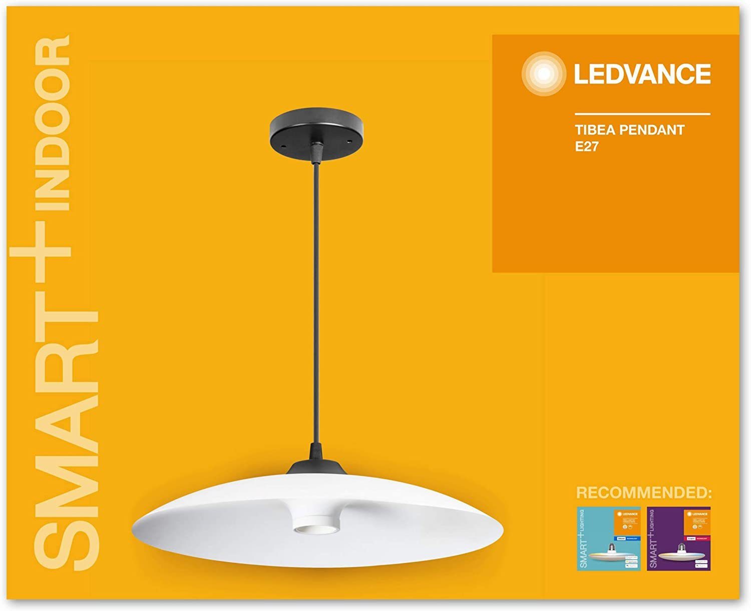 Ledvance Hängeleuchte LEDVANCE Pendel- und Hängeleuchte mit E27 Sockel,  Ohne Leuchtmittel, Optimal in Verbindung mit dem Smart+ TIBEA Leuchtmittel  [Energieklasse A++]