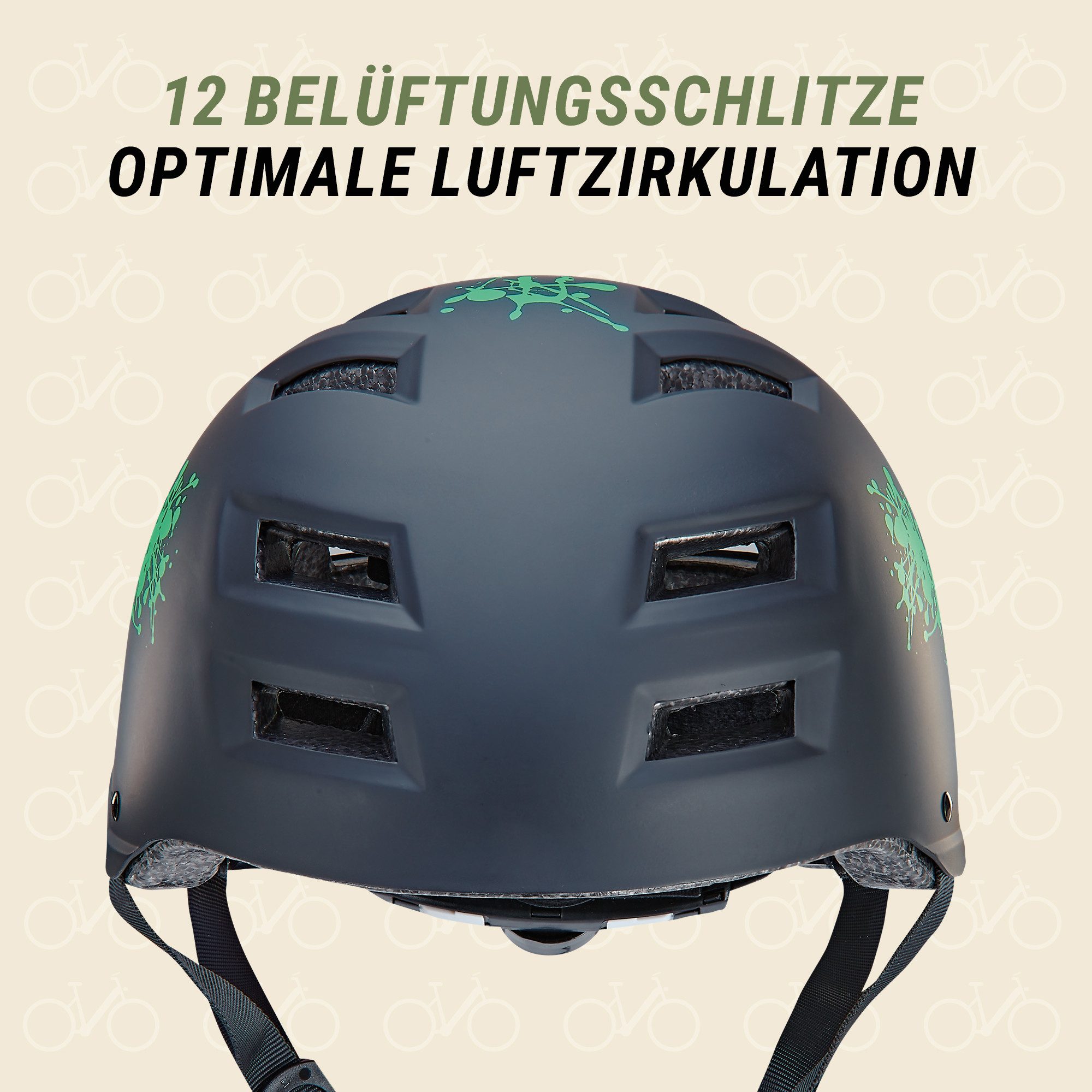 Prophete Fahrradhelm Fahrradhelm mit LED Licht
