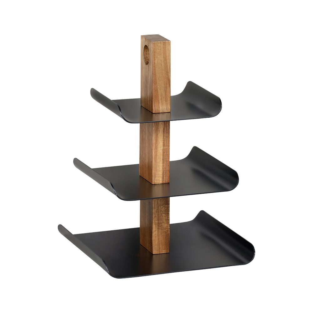 KESPER® Etagere Servier-Etagere, 3-stöckig, Metall, (1-tlg), mit Griffloch