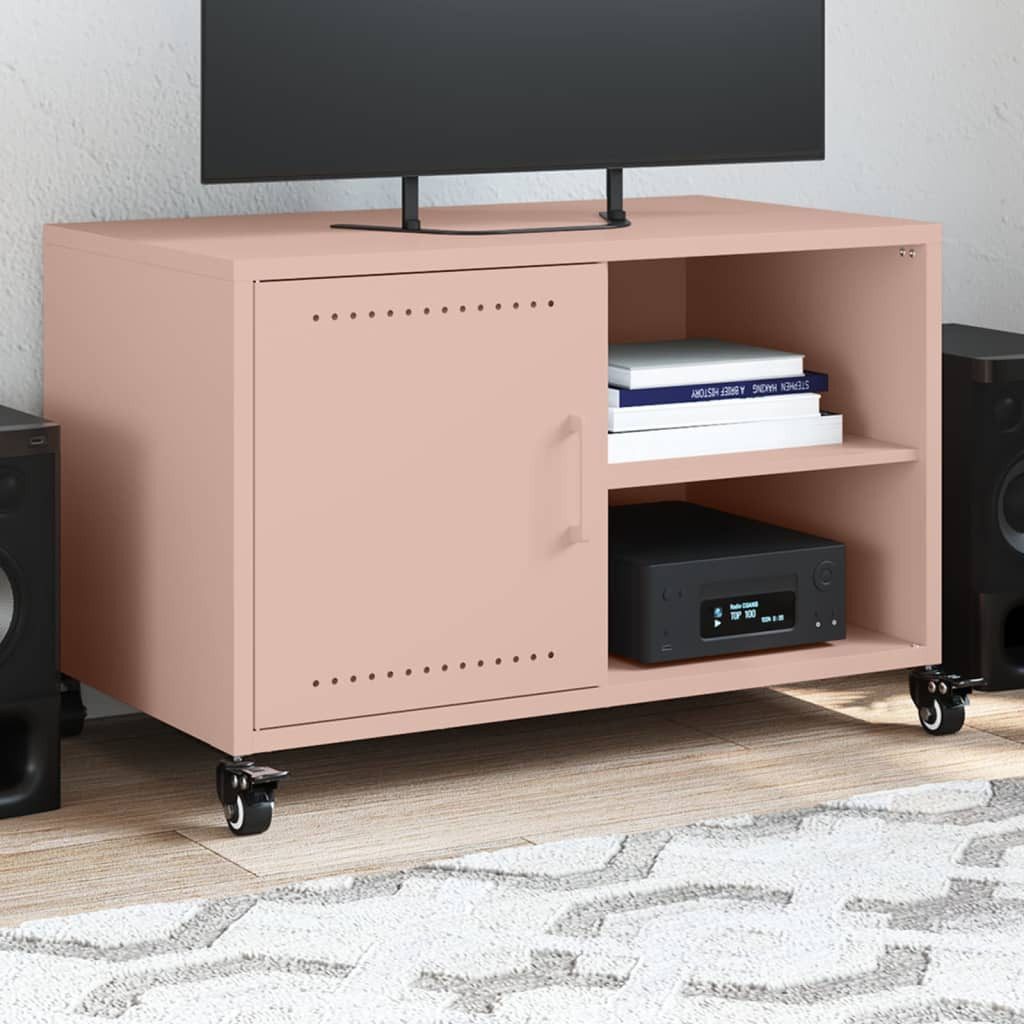 vidaXL TV-Schrank TV-Schrank Rosa 68x39x43,5 cm Stahl (1-St)
