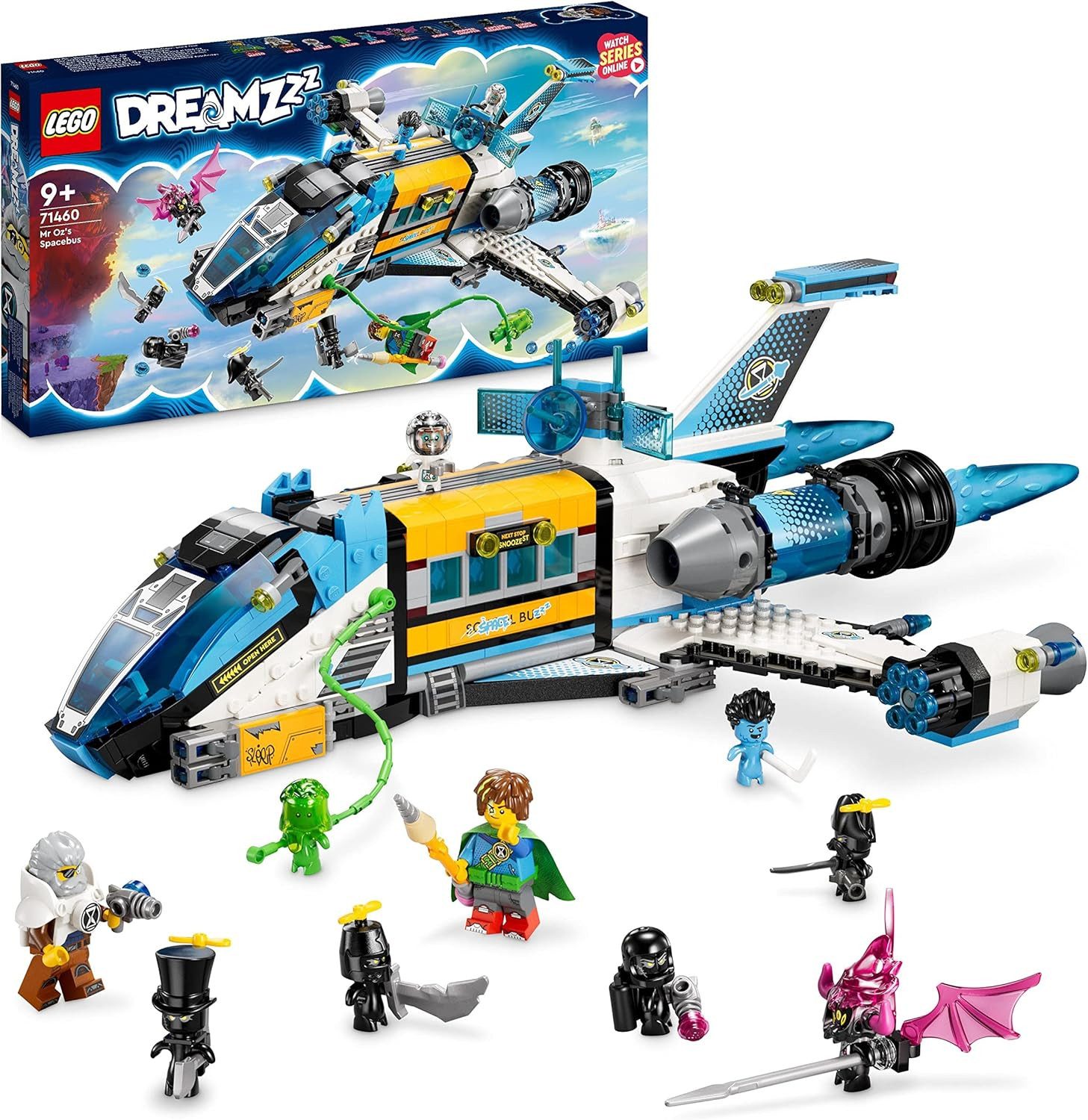 LEGO® DREAMZzz - Der Weltraumbus von Mr. Oz (71460) Konstruktions-Spielset, (878 St), Inkl. 2 Minifiguren