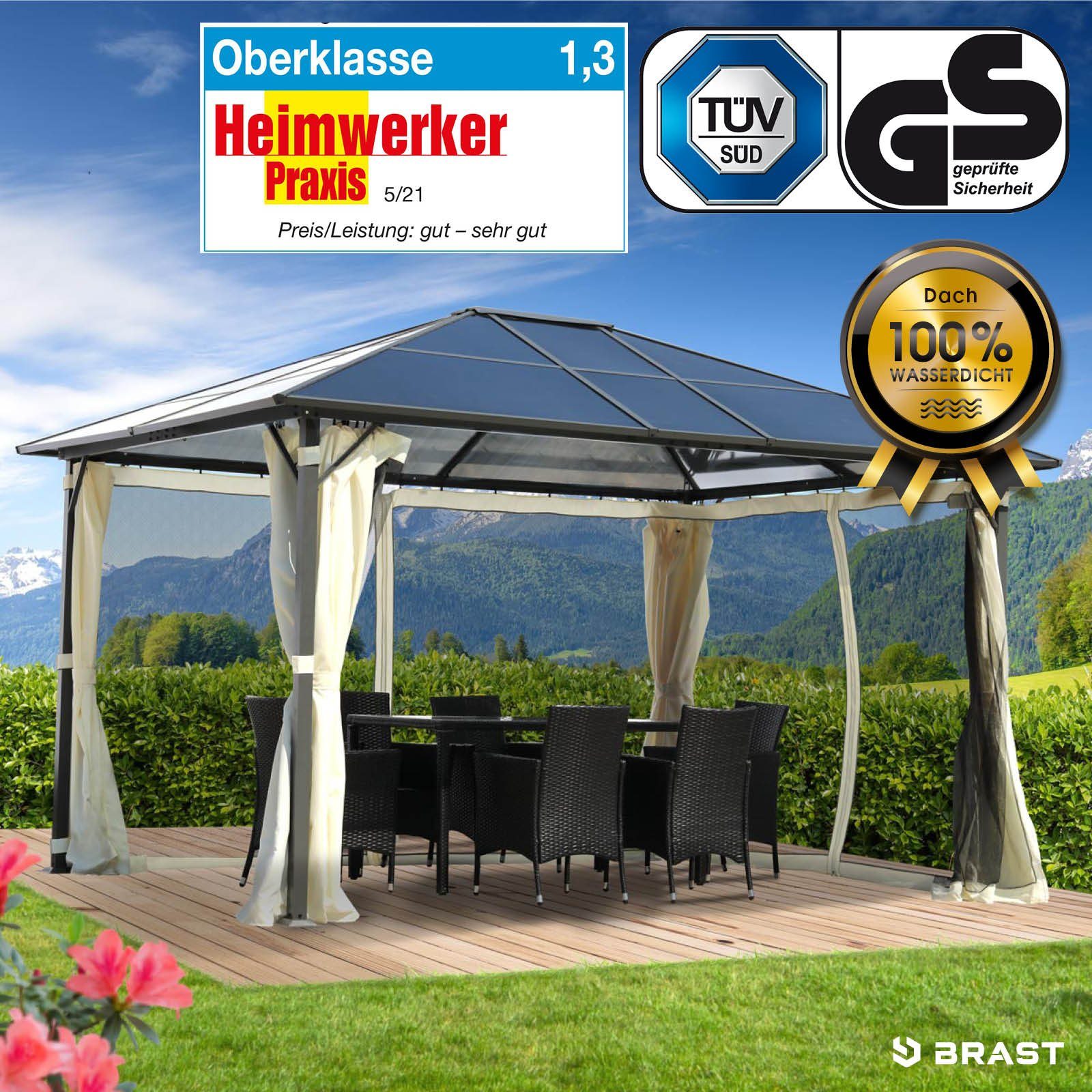BRAST Pavillon Premium Aluminium Größen 3x4m günstig online kaufen