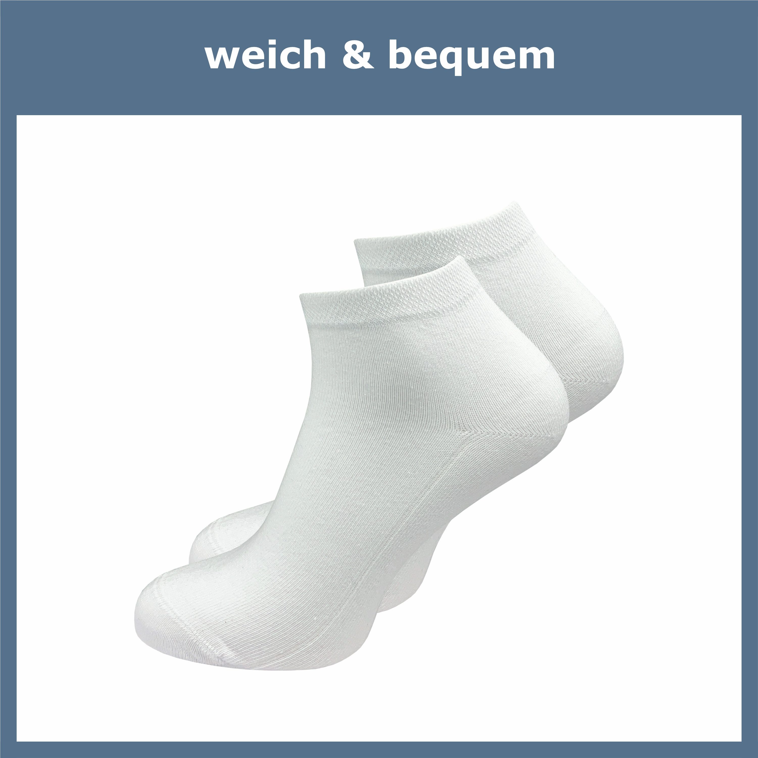 GAWILO Kurzsocken für Damen - Quartersocken in weiß und schwarz - ohne drückende Naht (6 Paar) Schaft etwas länger als bei einer Sneaker Socke, daher kein rutschen