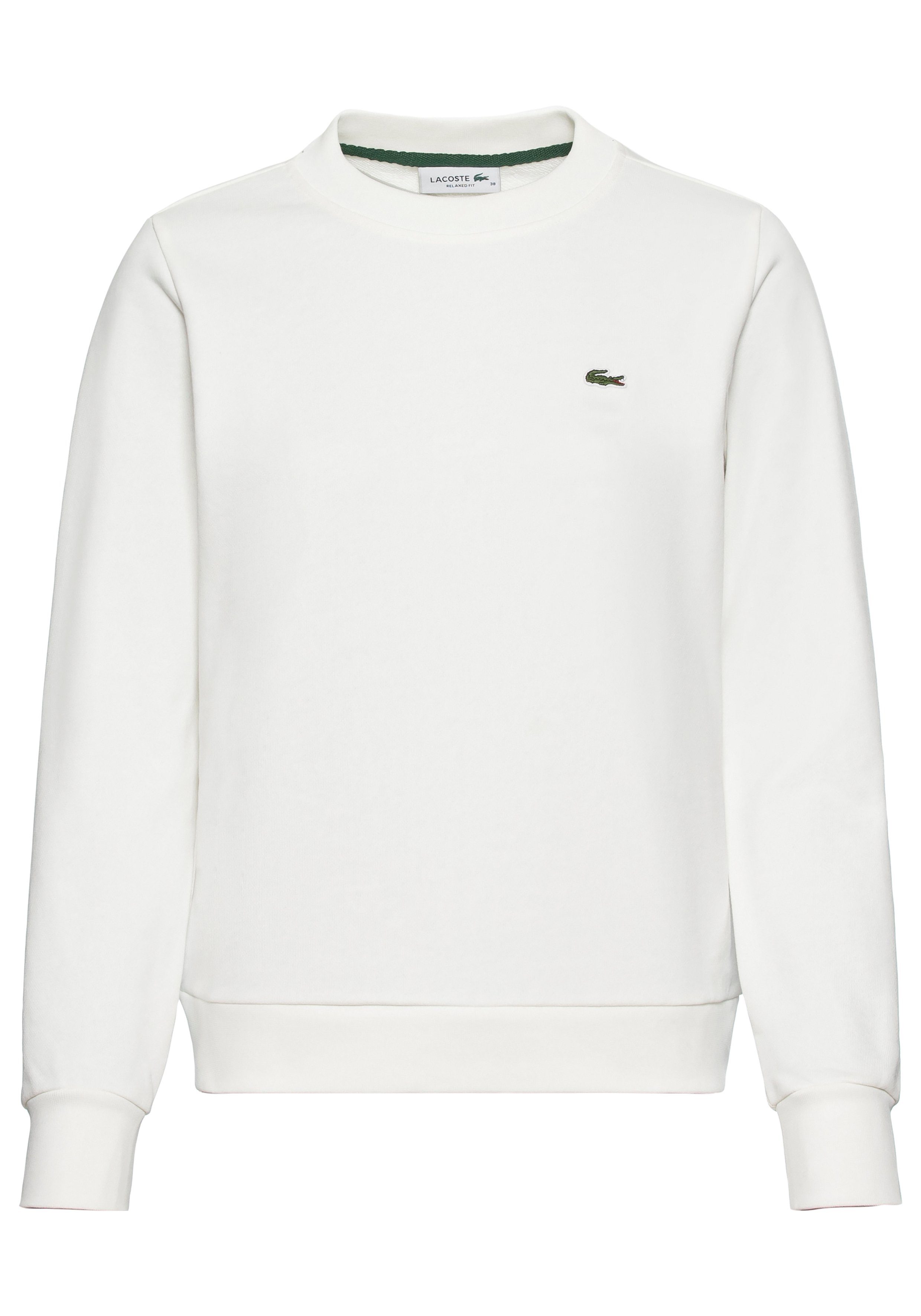 Lacoste Sweater (1-tlg) mit Krokodil-Logo vorn