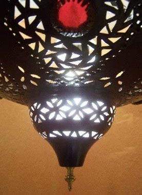 Marrakesch Orient & Mediterran Interior Deckenleuchte Orientalische Lampe Pendelleuchte Schwarz Anbar