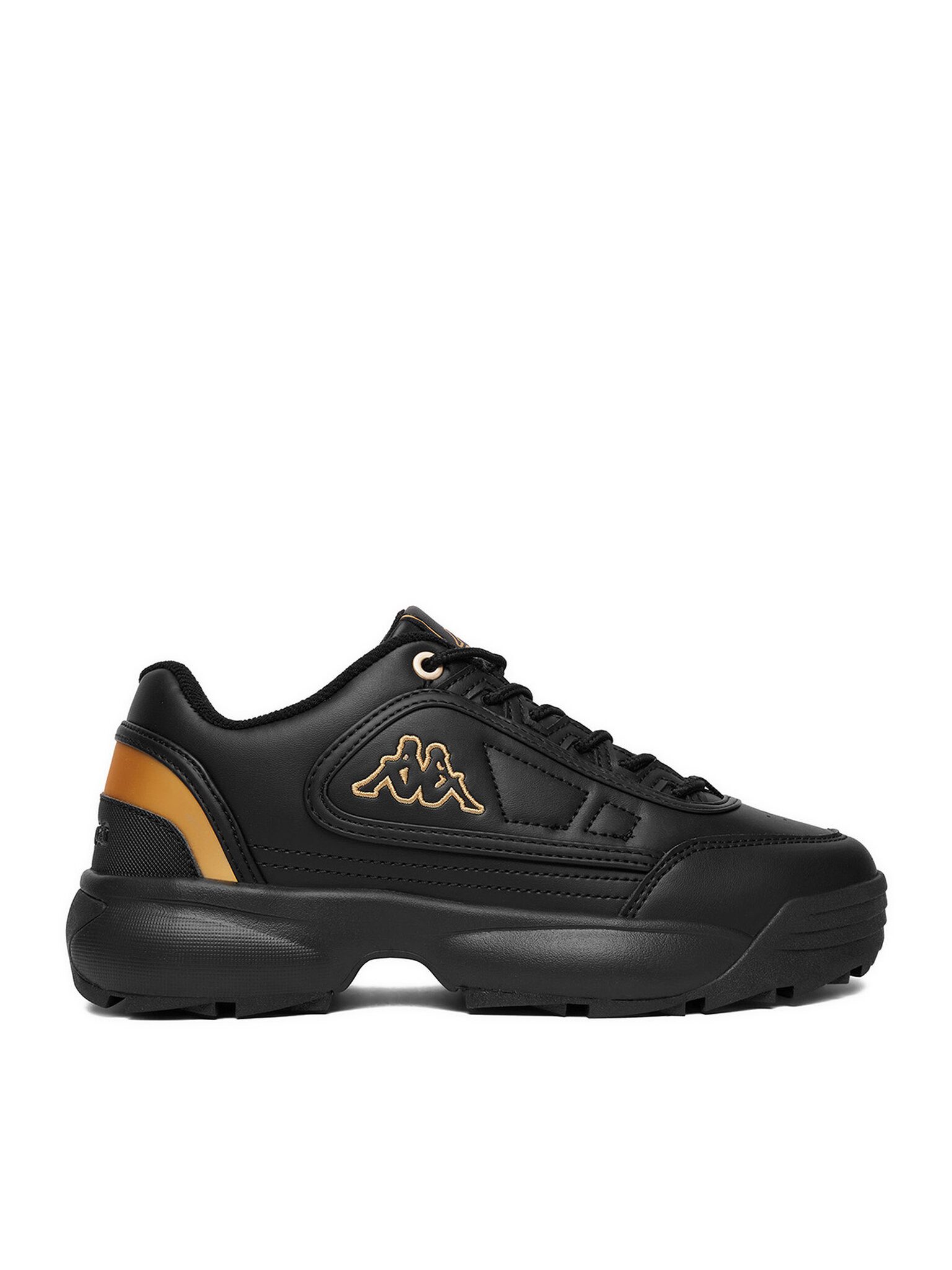 Kappa Kappa Damenschuhe Schwarz KAPPA-CEOWB-SS24-3CK06 Schwarz Gold Sneaker